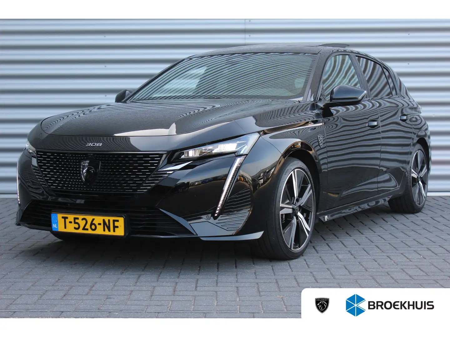 Peugeot 308 1.6 HYBRID 180PK GT PACK AUTOMAAT / NAVI / LEDER / Zwart - 1