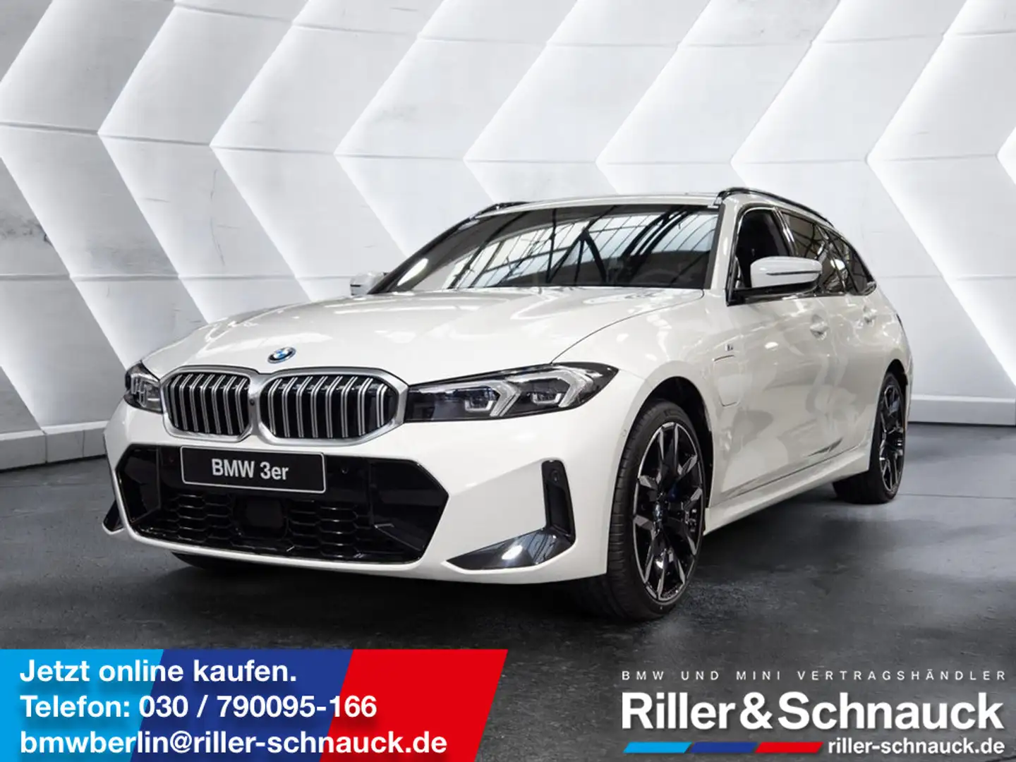 BMW 330 e Touring xDrive M-Sport LED 360° MEMORY Weiß - 1