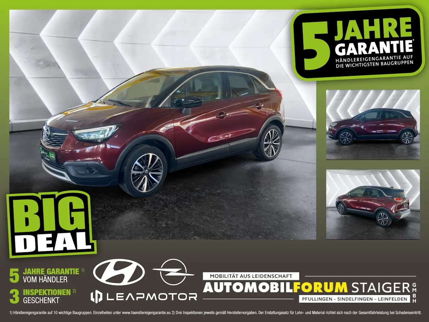 Opel Crossland 1.2 Turbo Ultimate 2xKlima AHK AUT HUD Braun - 1