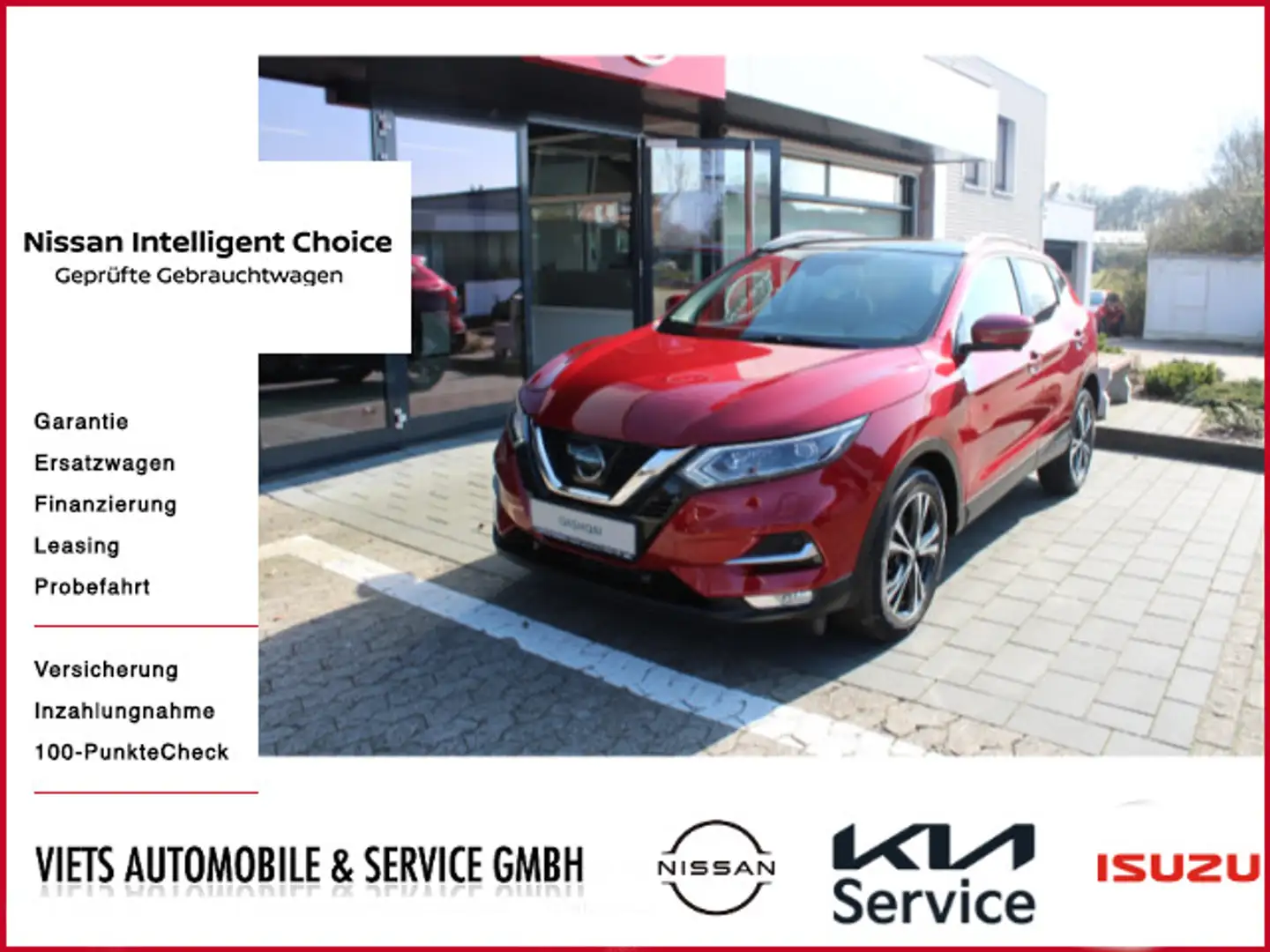 Nissan Qashqai 1.2 DIG-T N-Connecta Automatik LED Navi Rojo - 1