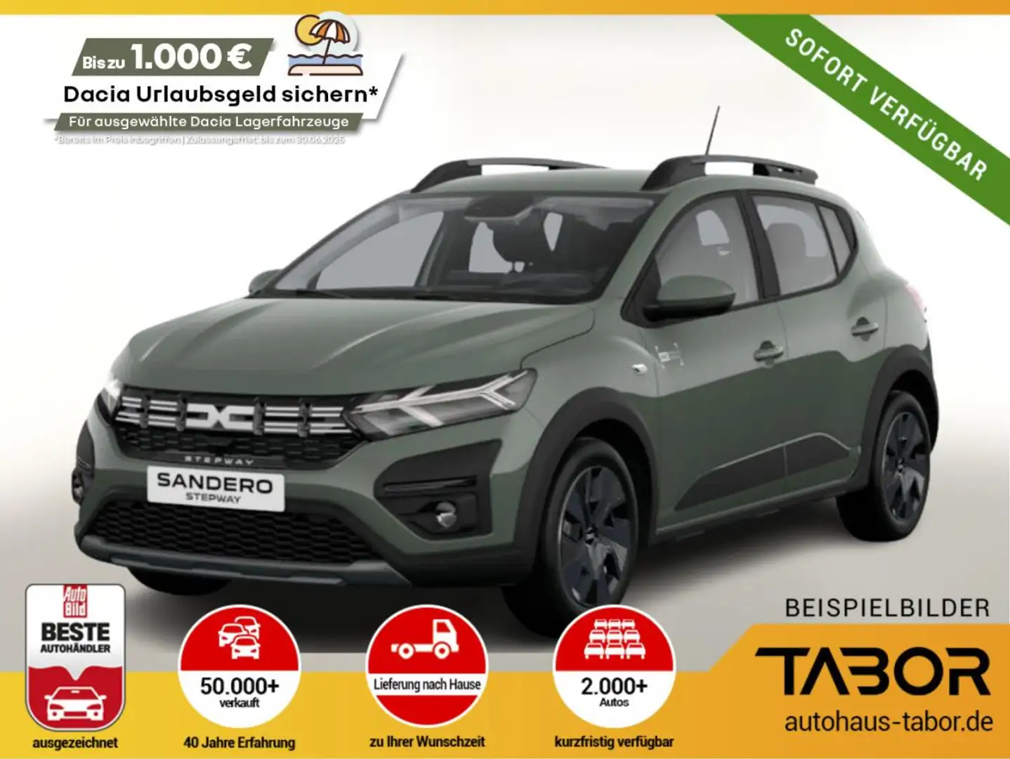 Dacia Sandero Expression TCe 90 Kam PDC vo/hi Grün - 2