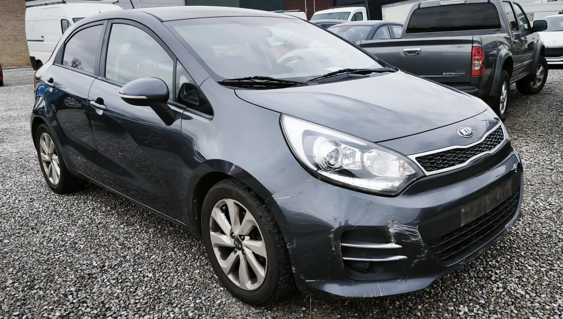 Kia Rio _1.4 CRDi(89CH)_12/2015💢EUR.6B_EQUIP💢 Grau - 2