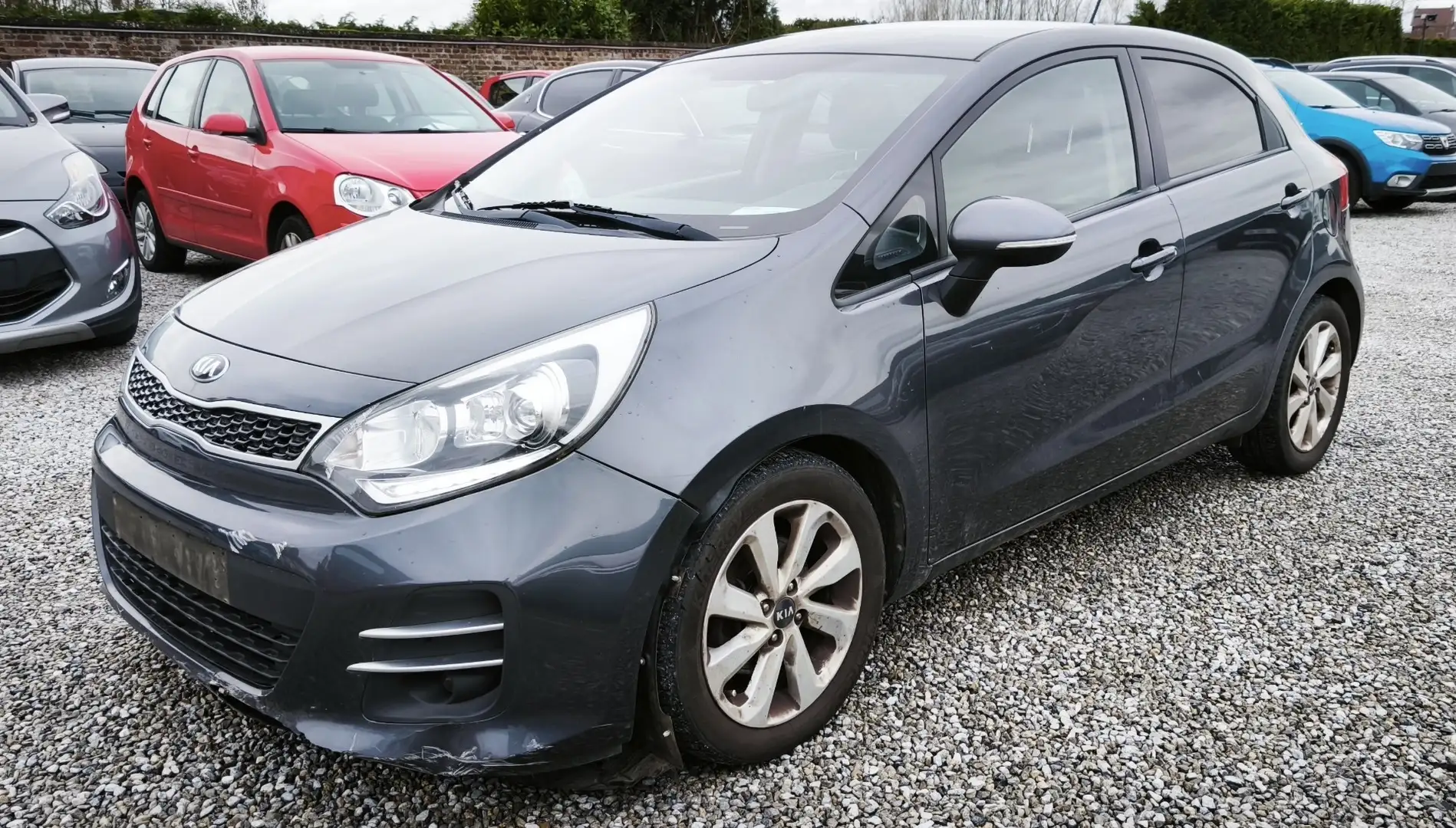 Kia Rio _1.4 CRDi(89CH)_12/2015💢EUR.6B_EQUIP💢 Grau - 1