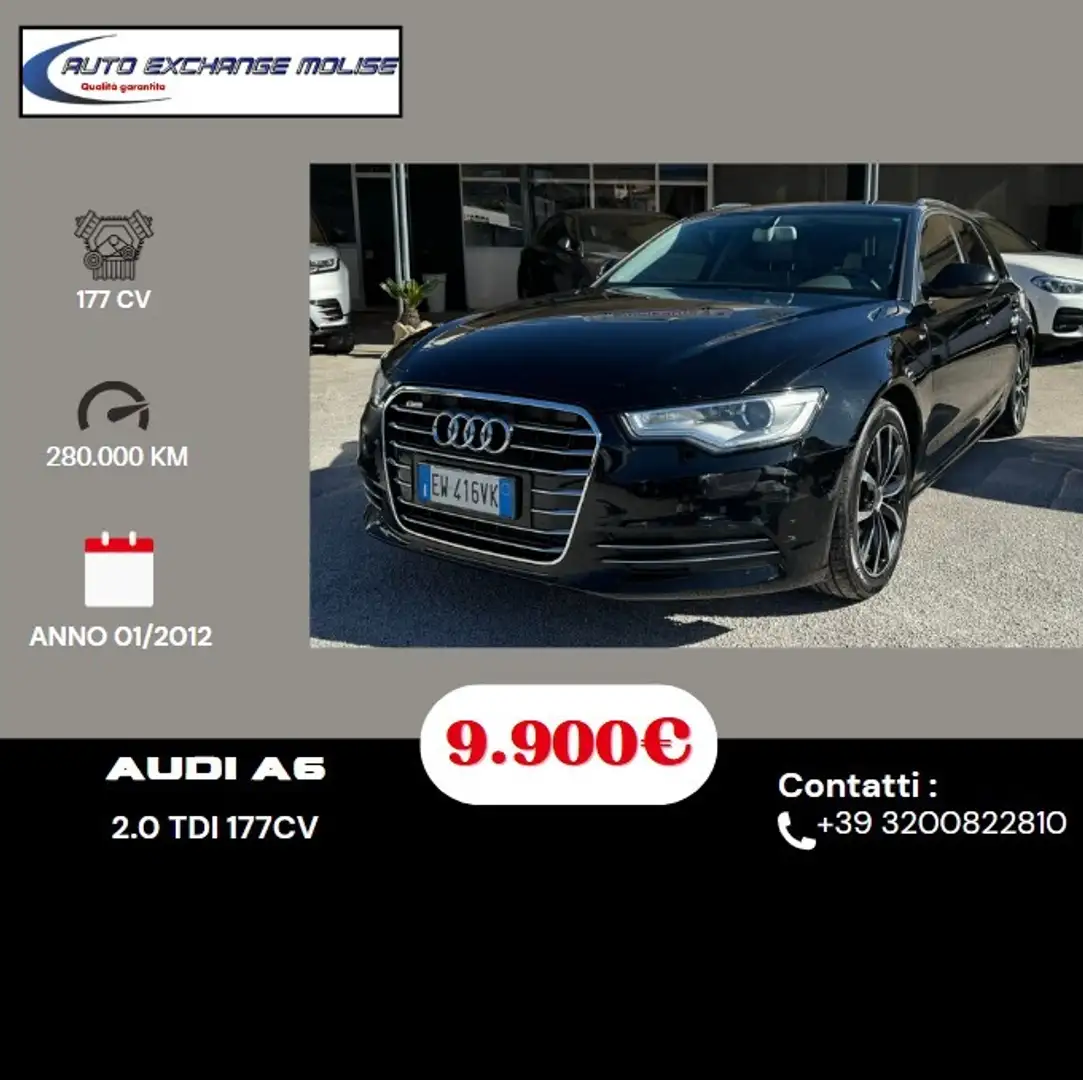 Audi A6 Avant 2.0 TDI 177 CV multitronic Nero - 1