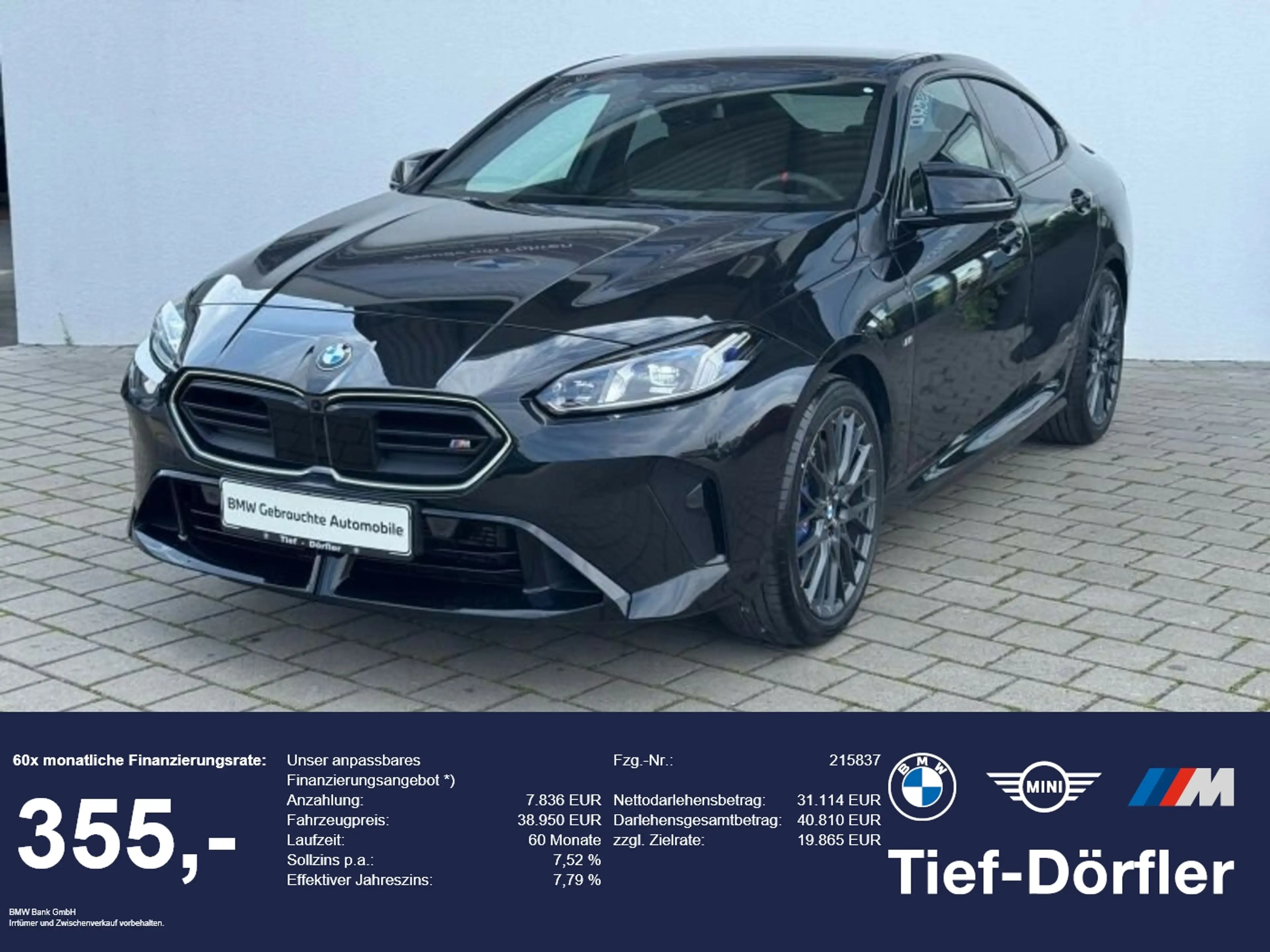 BMW 235 M xDrive Gran Coupé ACC+/360/HUD7Lhz/LED+/hk ACC+/