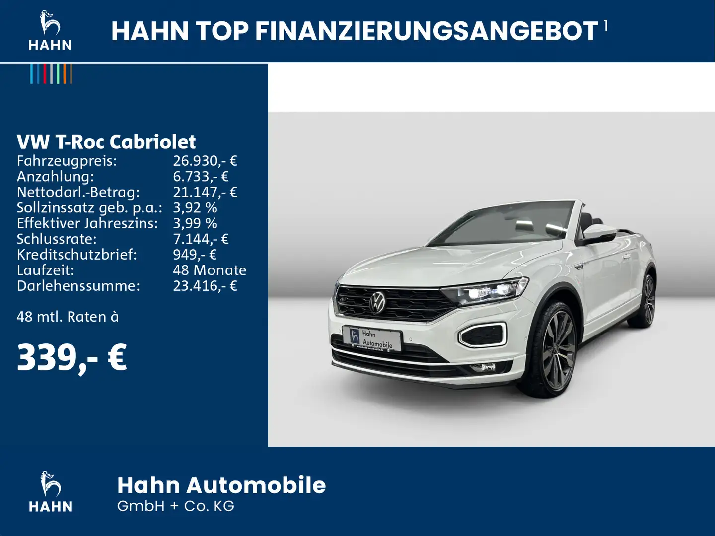 Volkswagen T-Roc 1.5TSI DSG R-Line AHK Cam Navi Wit - 2