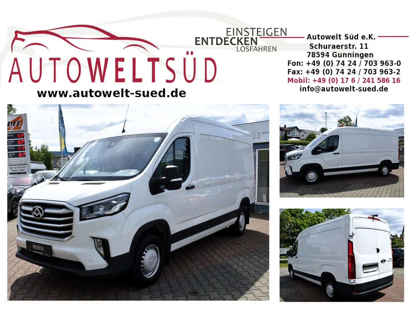 Maxus Deliver 9 2.0 Transporter RWD 3 Sitzer Apple+Android Weiß - 1
