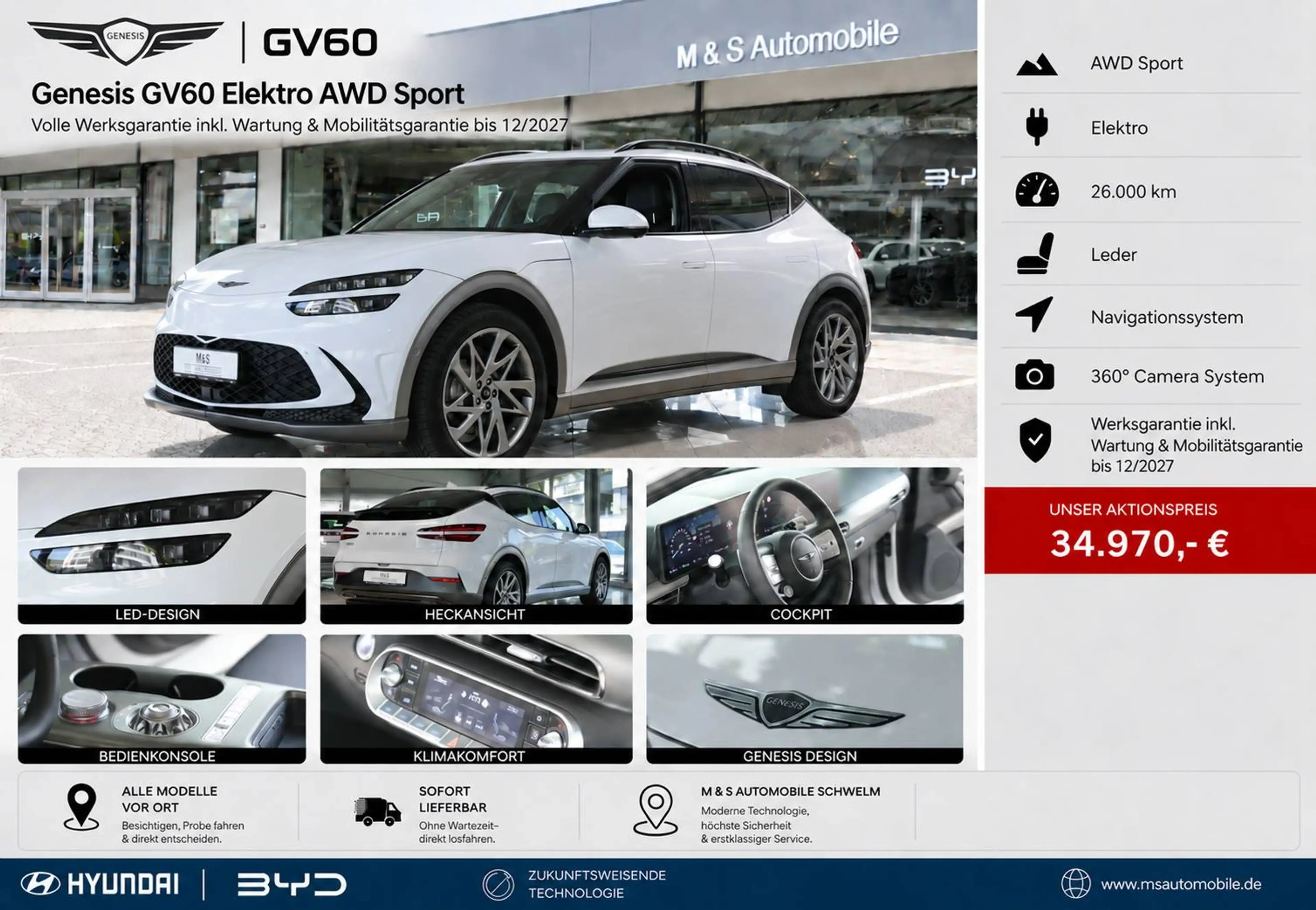 Genesis GV60 GV60 Elektro AWD Sport*PANORAMA*SITZ PAKET*