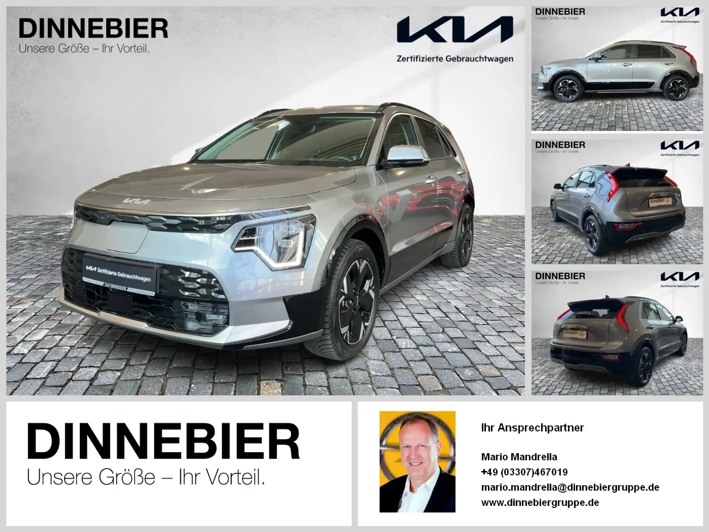 Kia Niro Inspiration LED+Glasdach+Navi+Kamera+SHZ Gris - 1