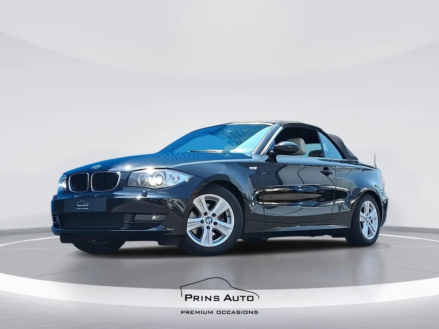BMW 120 1-serie Cabrio 120i |CRUISE|STOELVERW.|AIRCO|VOLL. Negru - 2