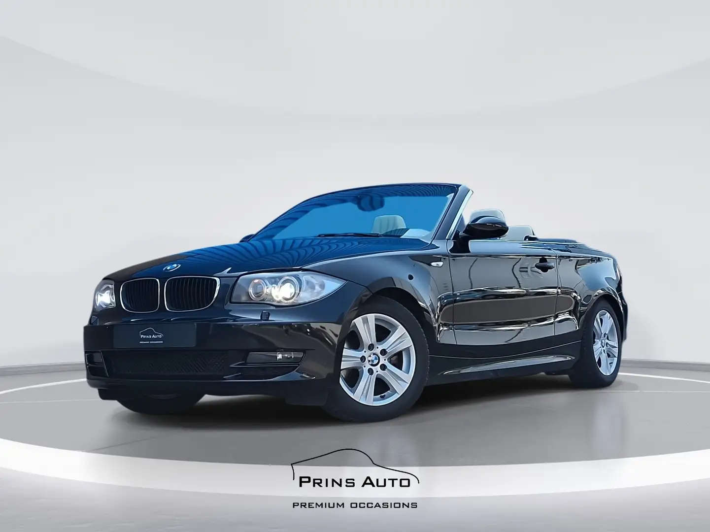 BMW 120 1-serie Cabrio 120i |CRUISE|STOELVERW.|AIRCO|VOLL. Negru - 1