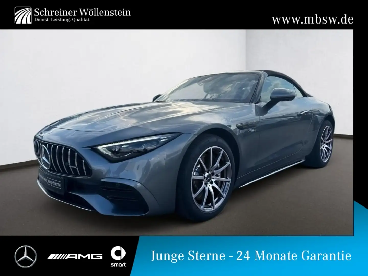 Mercedes-Benz SL 43 AMG Memory*DigLight*KeyGo*AIRSCARF*CarPlay Сірий - 1