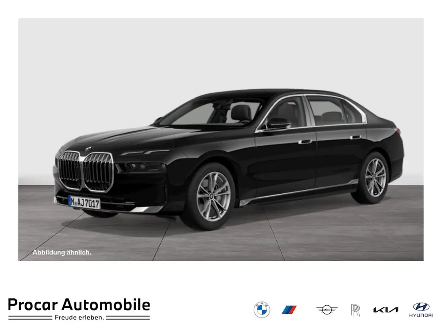 BMW 740 d xDrive M Sport PANO 360°KAM RFK NAVI LED Schwarz - 1