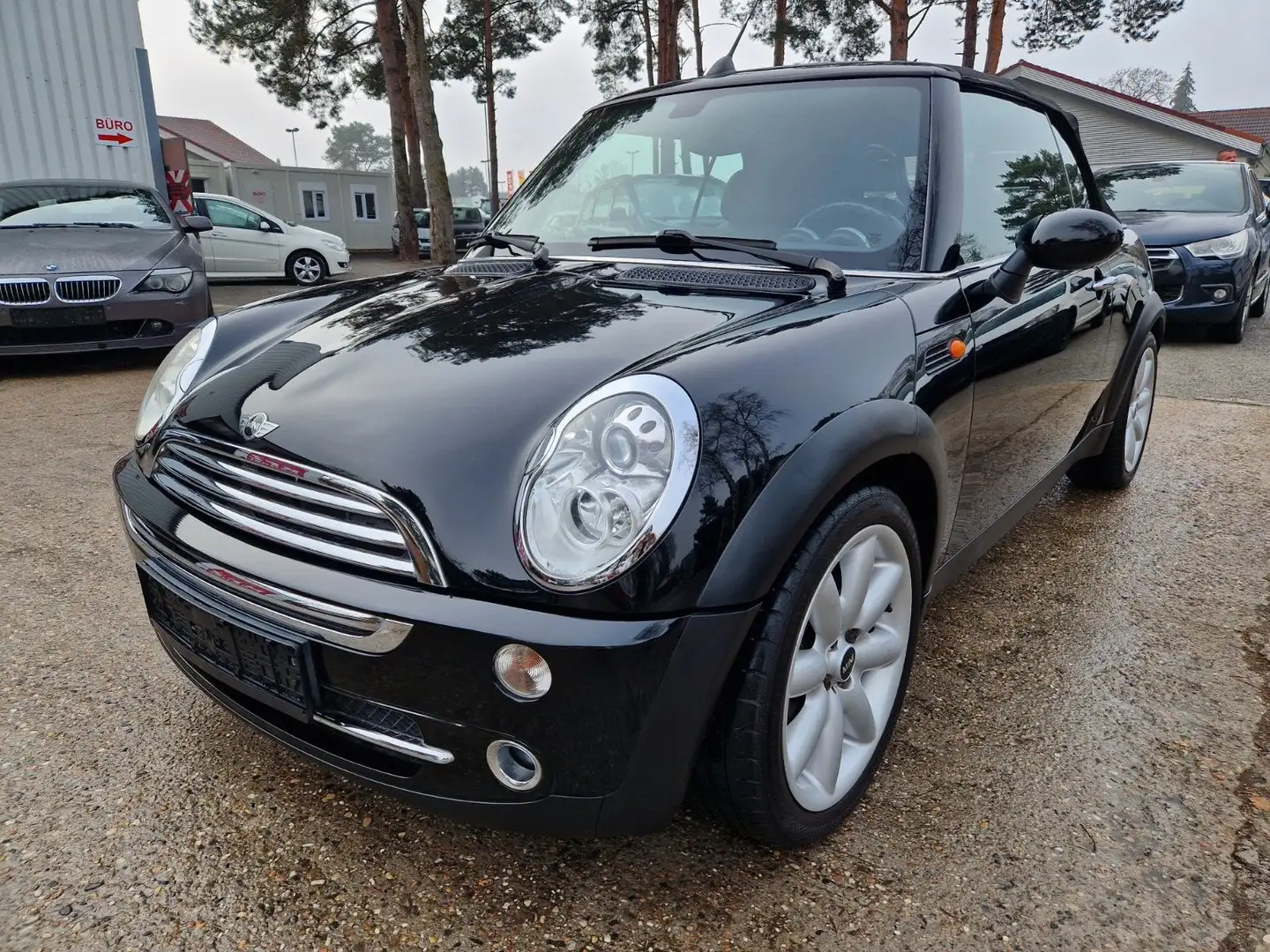 MINI Cooper 1,6i CABRiO LEDER XENON KUPPLUNG+TÜVNEU Negro - 1