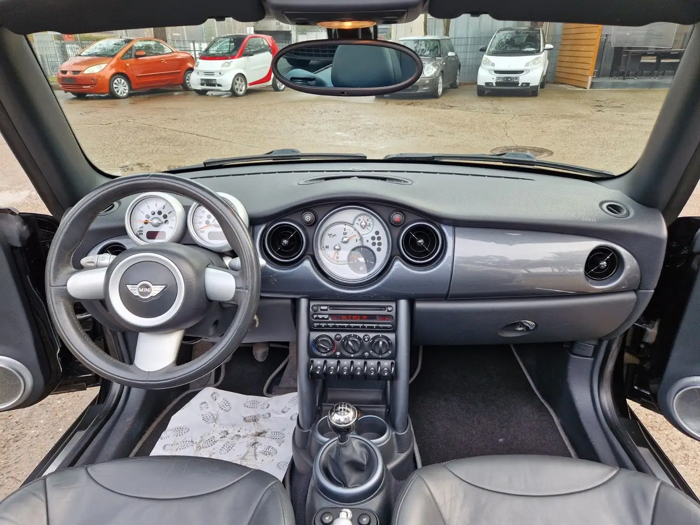 MINI Cooper 1,6i CABRiO LEDER XENON KUPPLUNG+TÜVNEU Negro - 2