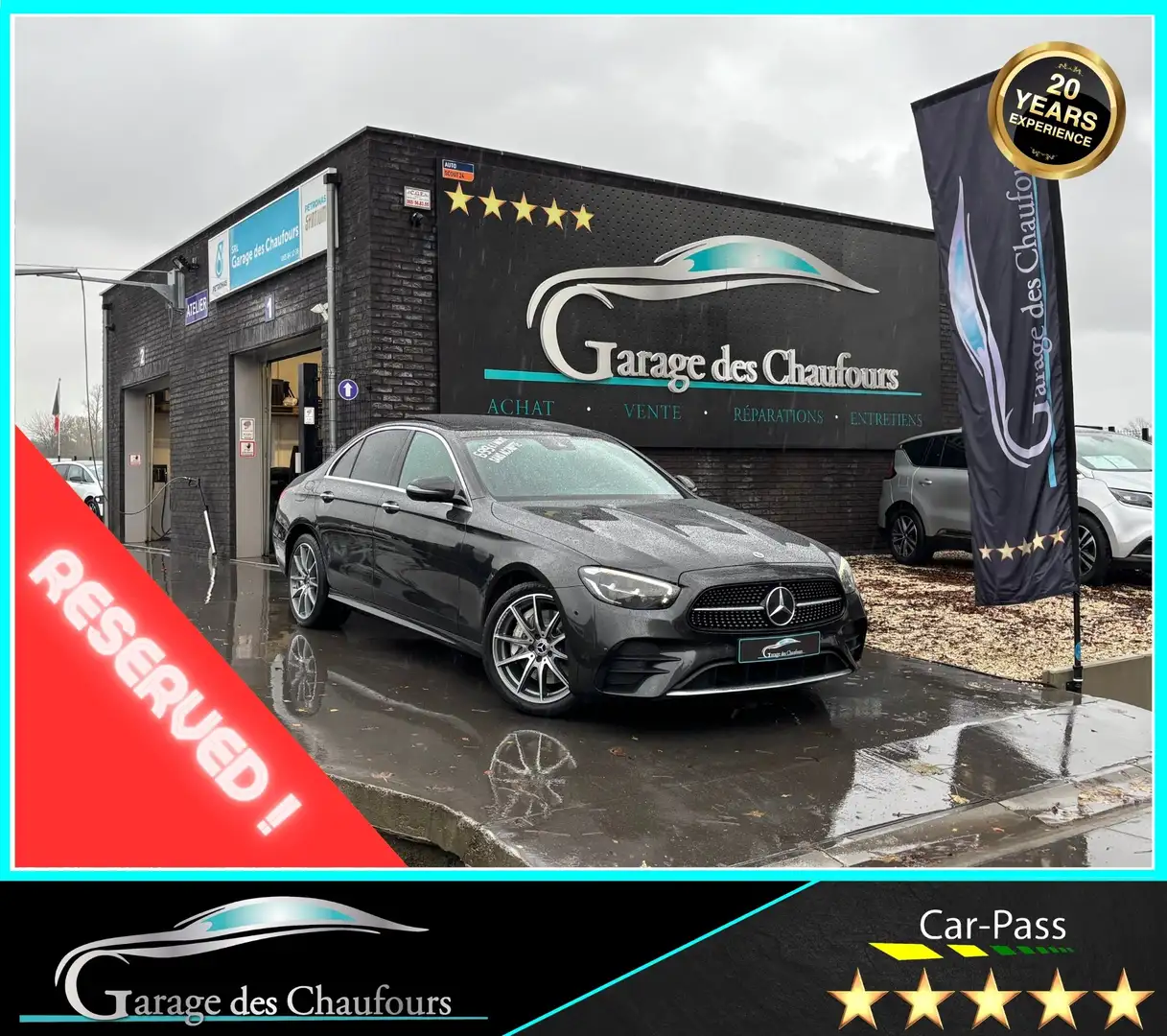 Mercedes-Benz E 300 de PHEV - ! Full Pack AMG ! - Tva Récup. - Eu6d Noir - 1