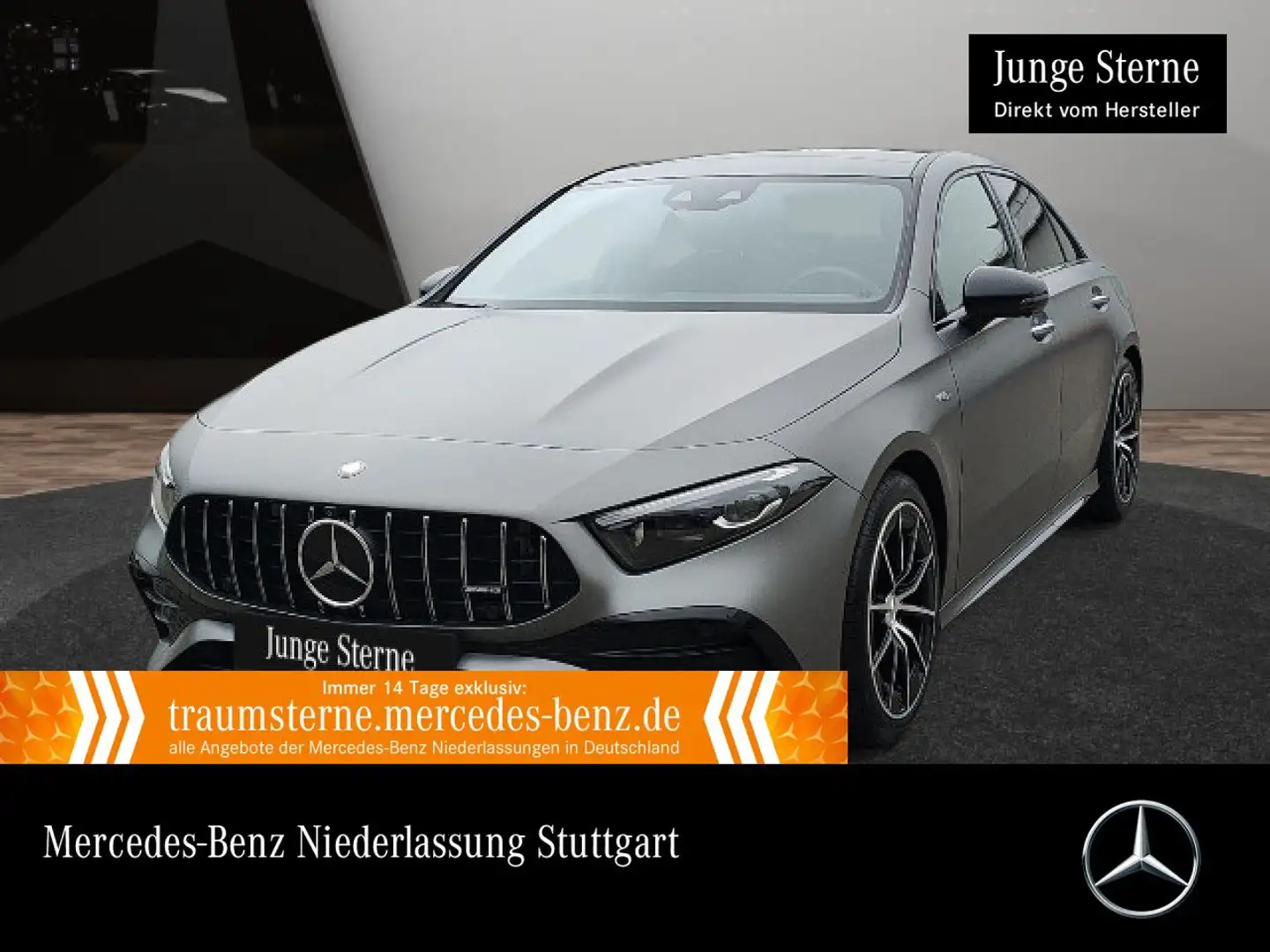 Mercedes-Benz A 35 AMG A 35 Lim 4M AMG+PANO+360°+MULTIBEAM+HUD+KEYLESS Grau - 1