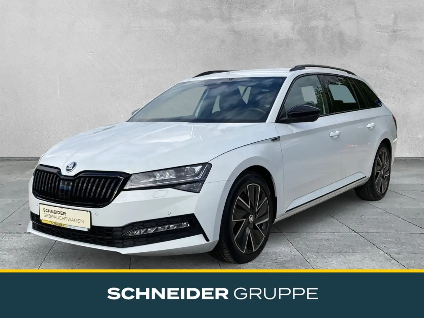 Skoda Superb 2.0 TDI DSG COMBI SPORTLINE NAVI+AHK+LED Weiß - 1