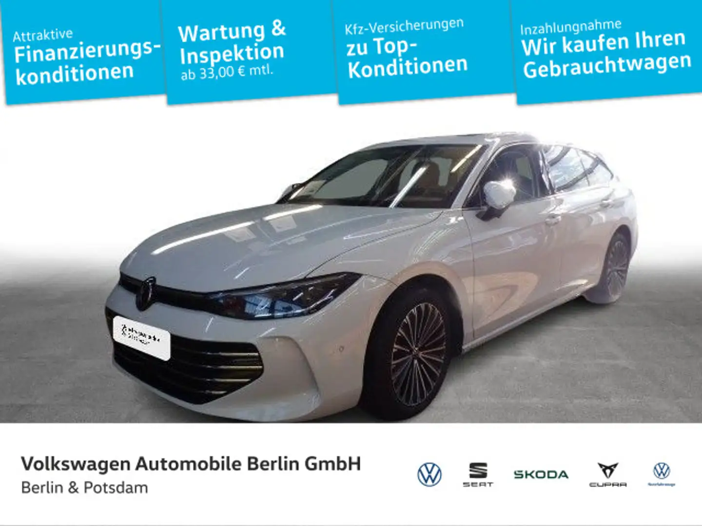 Volkswagen Passat Variant 2.0 TDI Elegance Pano Nav Akustik Weiß - 1