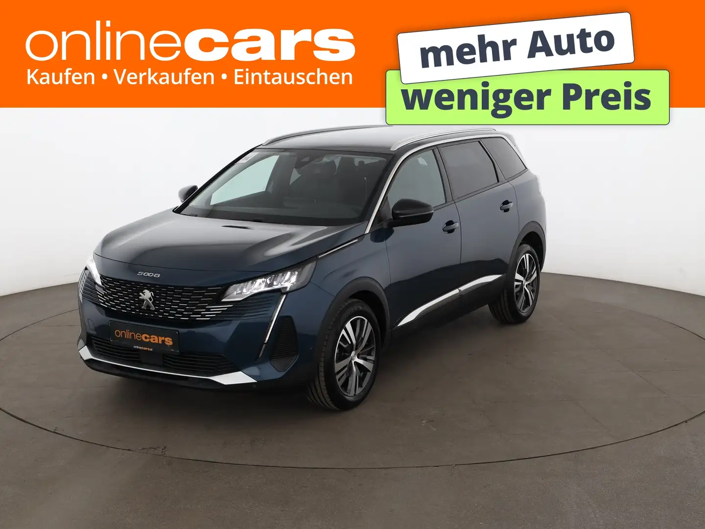Peugeot 5008 1.5 BlueHDi 130 Allure 7-SITZER LED AHK NAVI Blau - 1
