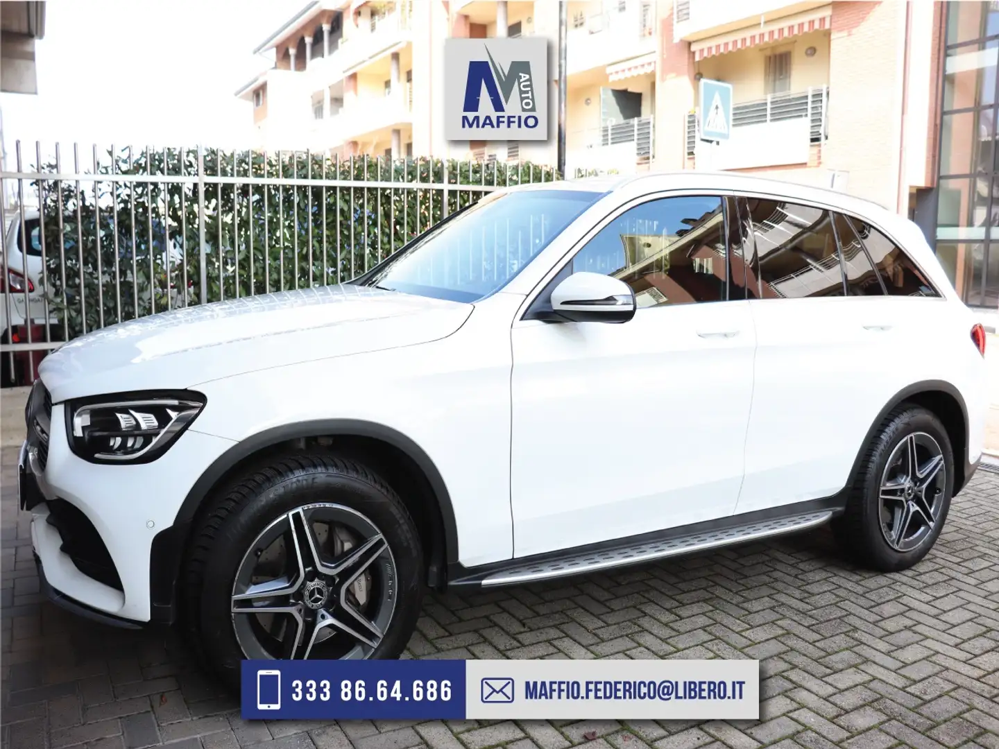 Mercedes-Benz GLC 200 D PREMIUM PLUS 4MATIC AUTO+PEDANE+BAULE MOTORIZZAT Blanco - 1