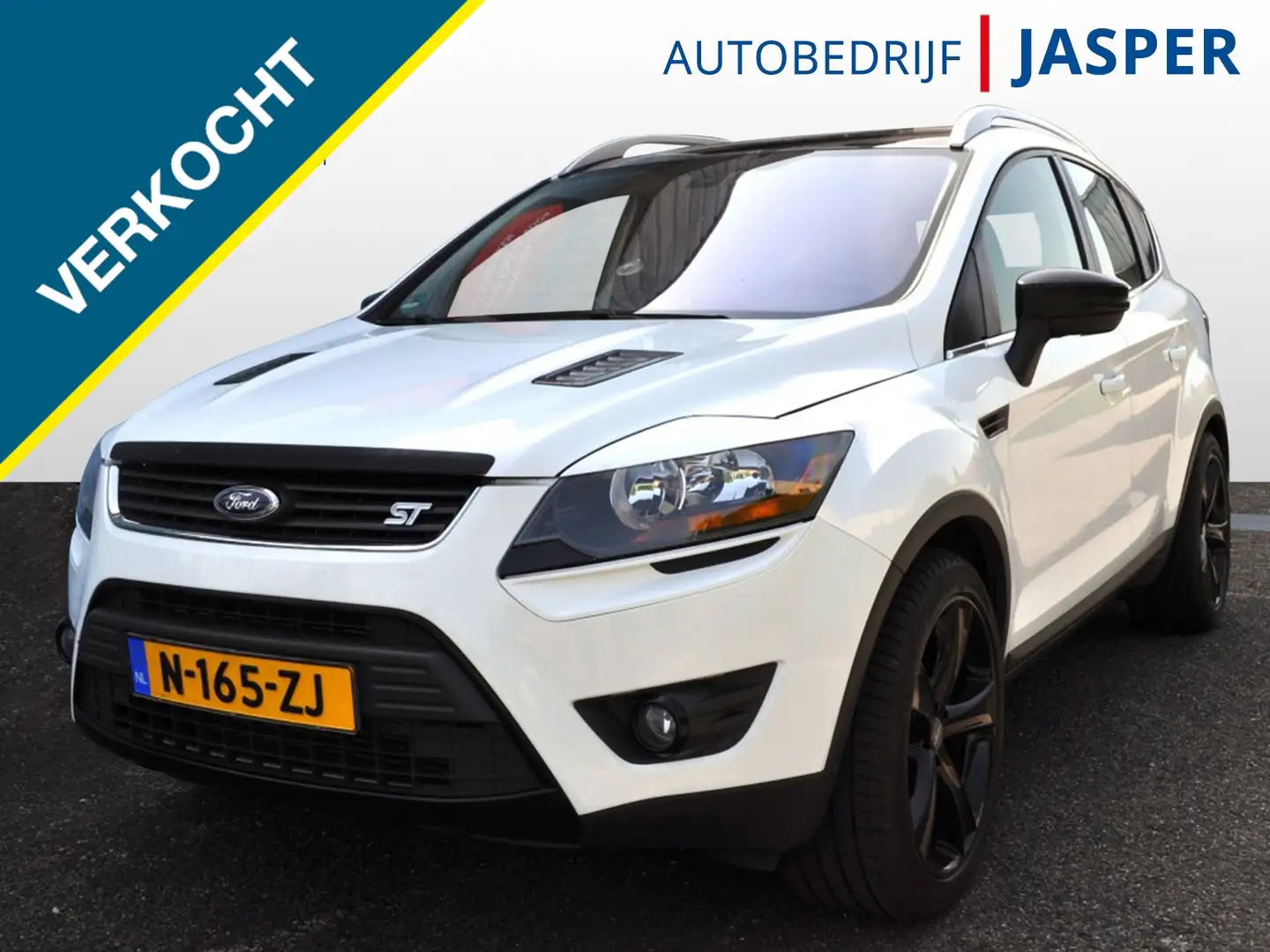 Ford Kuga 2.5 20V Autom Titanium Leder Pano Navi pdc keyless Wit - 1