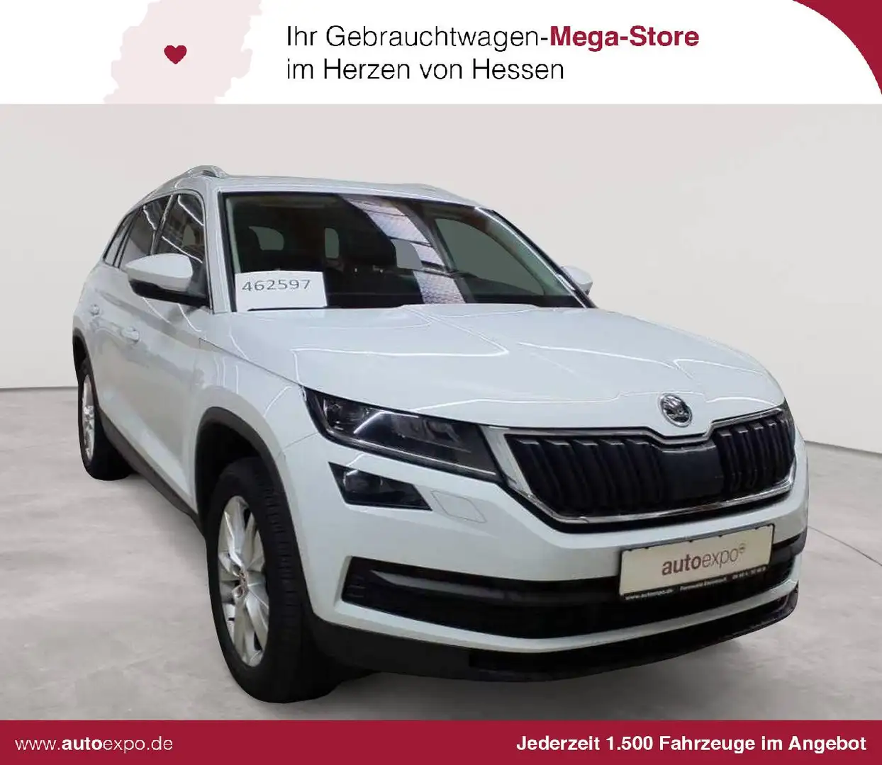 Skoda Kodiaq 2.0 TDI 4x4 Style AHK DCC NAV Weiß - 1