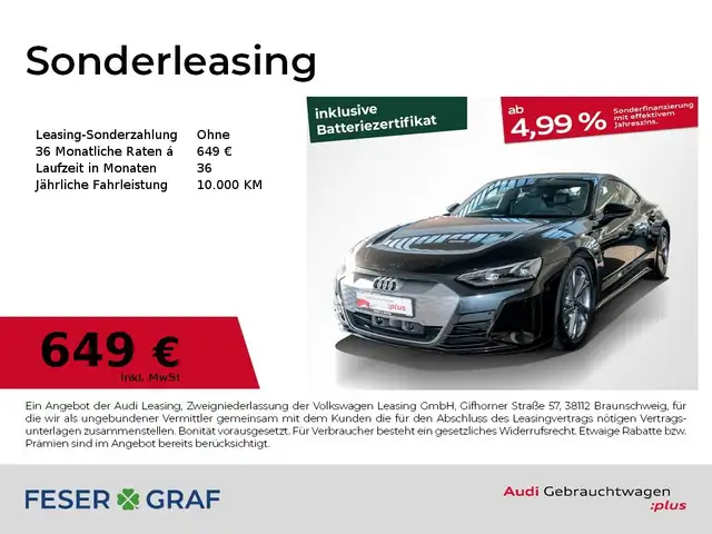 Audi e-tron GT qu.,LED,Pano,Navi+