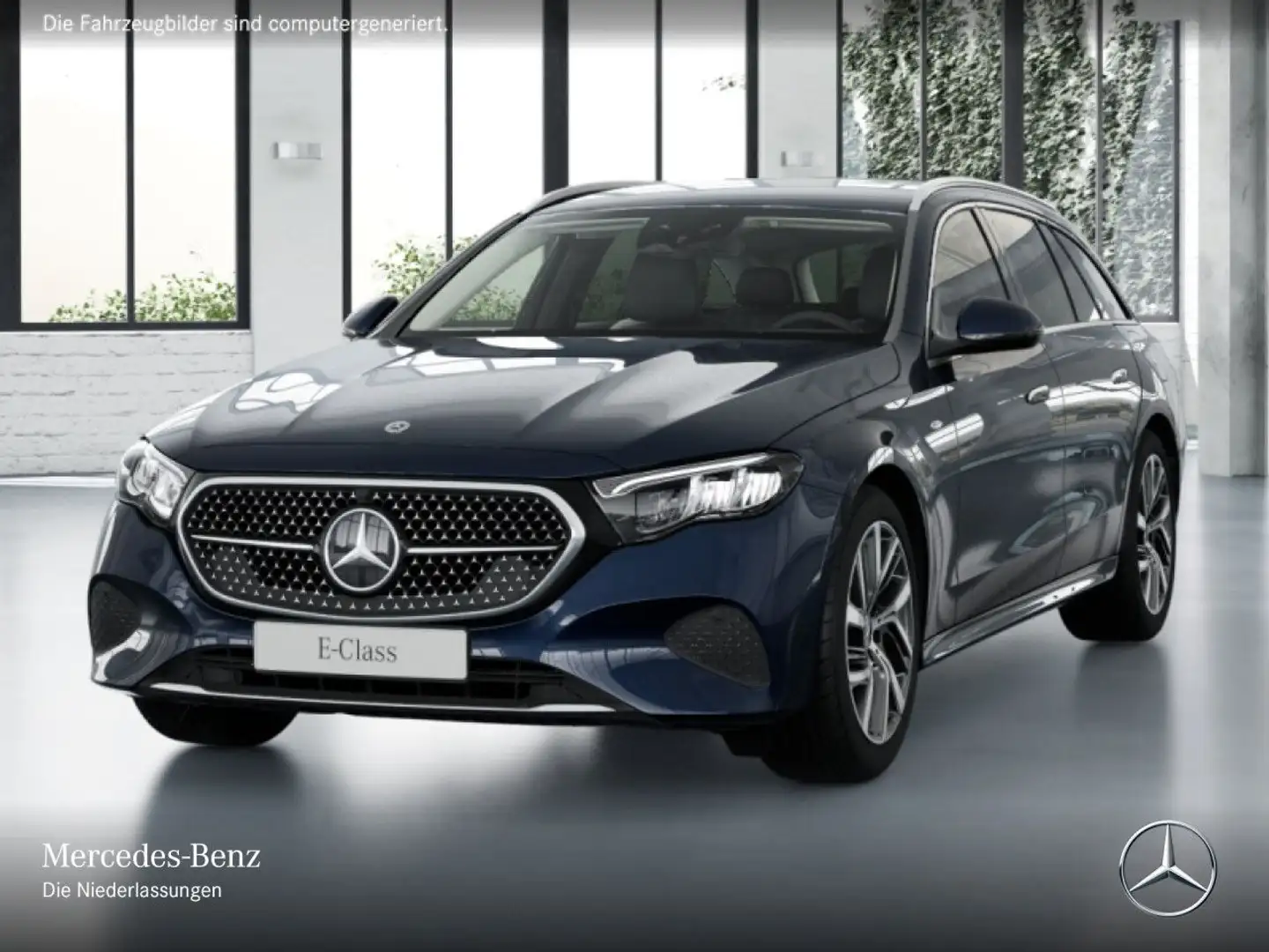 Mercedes-Benz E 300 de T 4M Hybrid Avantgarde Fahrass Distr. LED Blau - 2