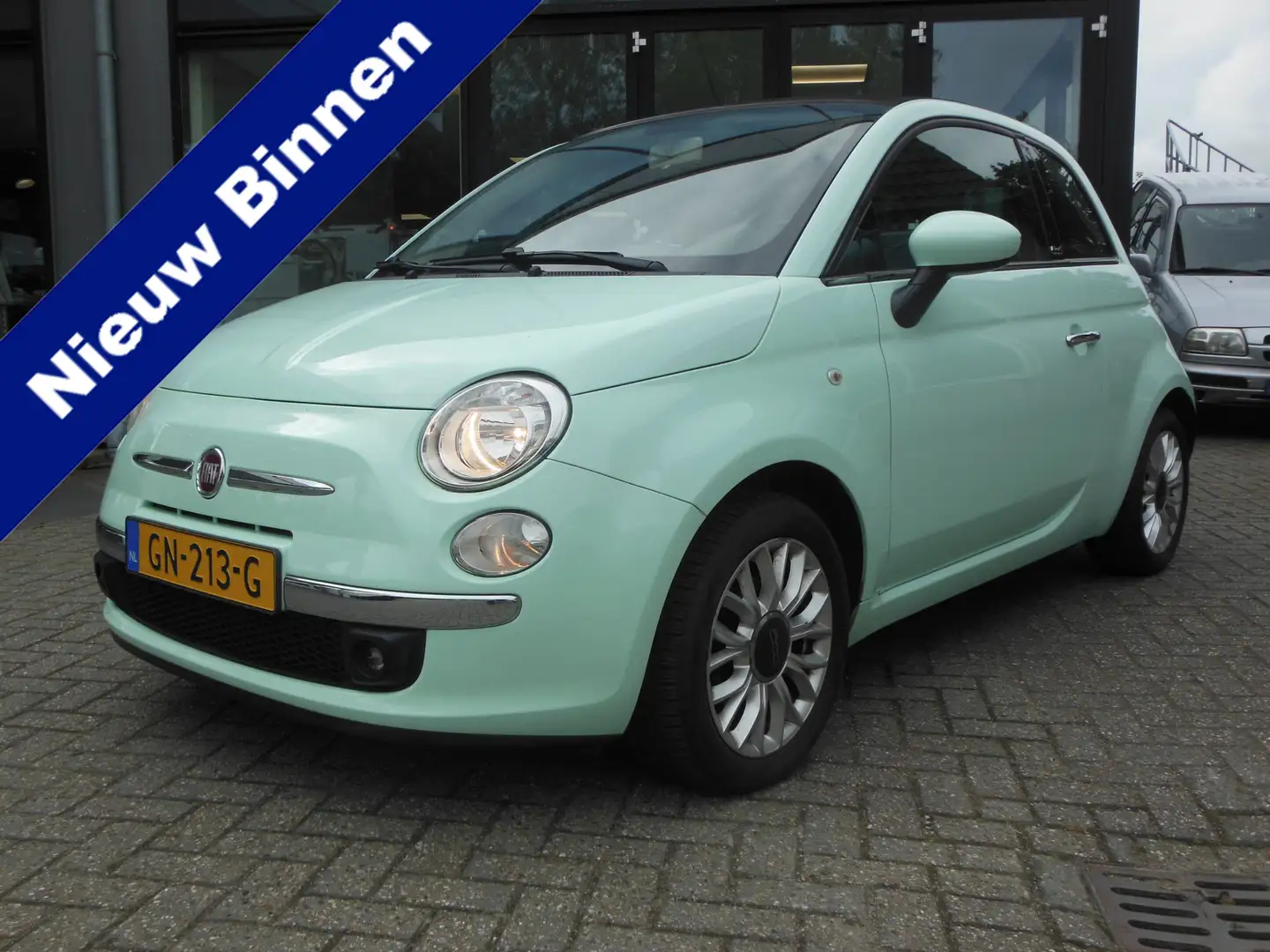 Fiat 500C 0.9 TwinAir Turbo Lounge Staat in De Krim Vert - 1