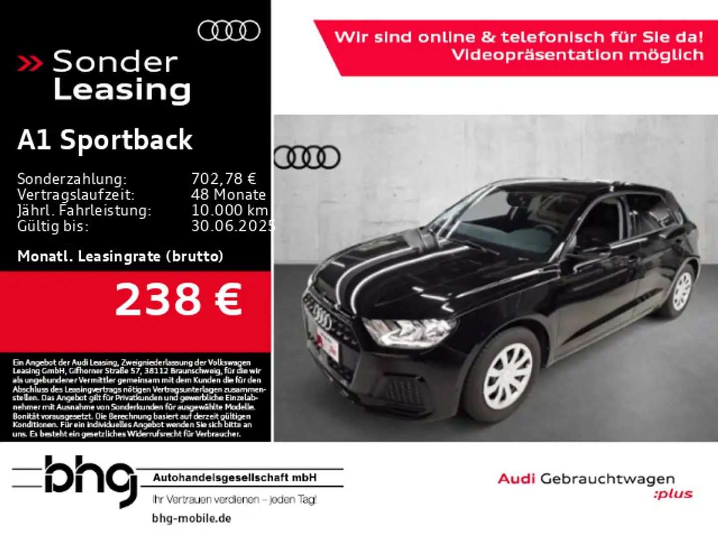 Audi A1 25 TFSI advanced MMI/Interface/EPH/ Schwarz - 1
