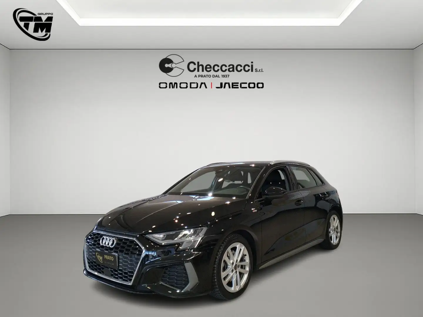 Audi A3 Sportback 40 2.0 tdi S line quattro s-tronic Zwart - 1