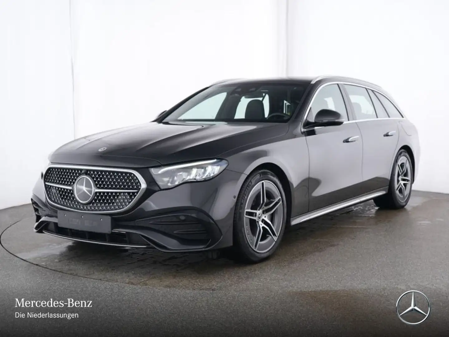 Mercedes-Benz E 300 de T 4M Hybrid AMG Fahrass Pano Distr+ HUD Grau - 2
