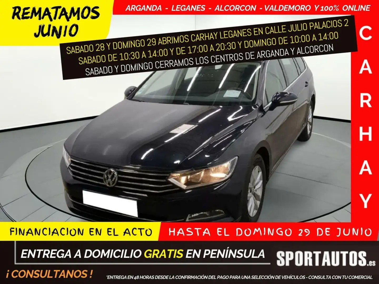 Volkswagen Passat BREAK COMFORTLINE DSG 1.6 TDI Zwart - 1
