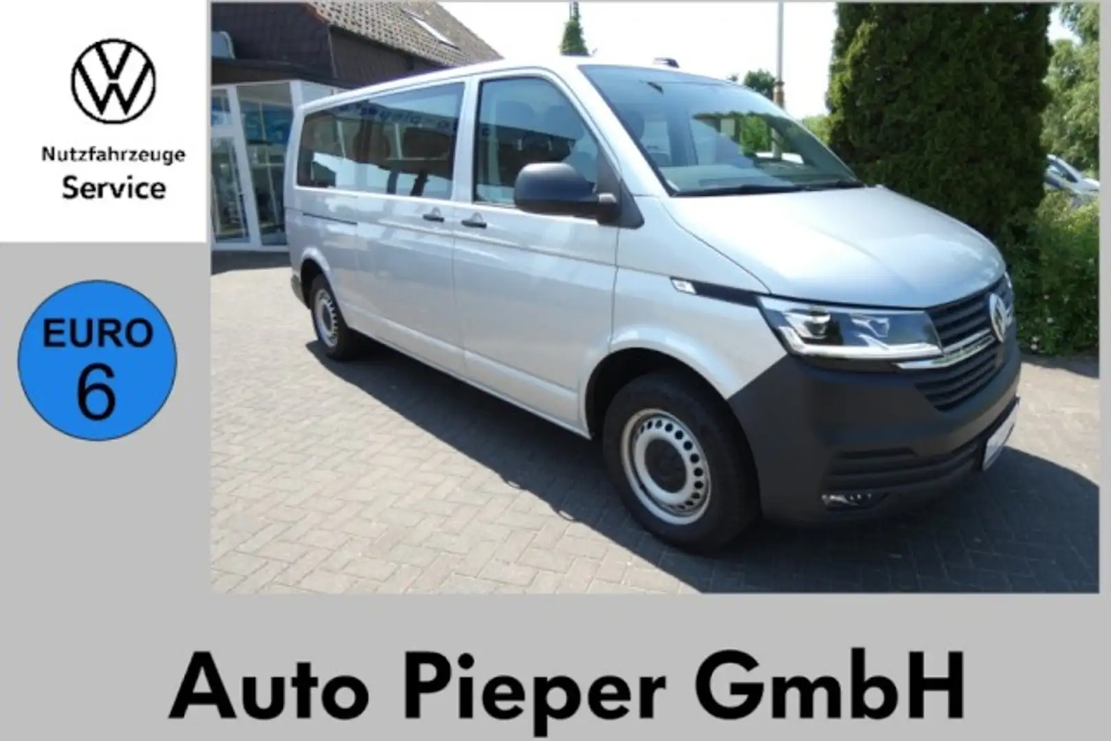 Volkswagen T6.1 Kombi LR DSG 4Motion LED AHK SHZ PDC Klima Navi Silber - 1