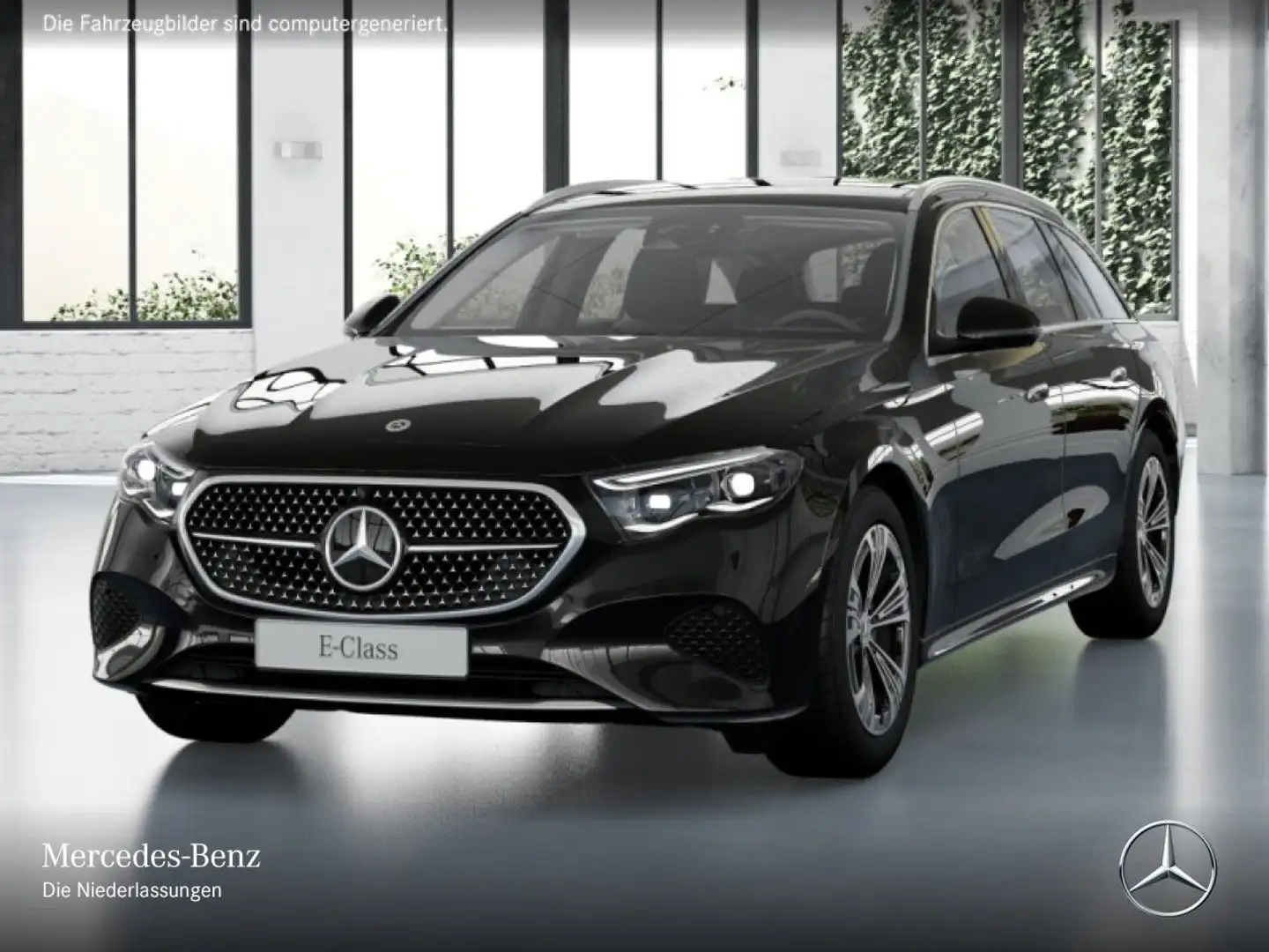 Mercedes-Benz E 220 d T Avantgarde 360° Pano Distr. Spurhalt-Ass Schwarz - 2
