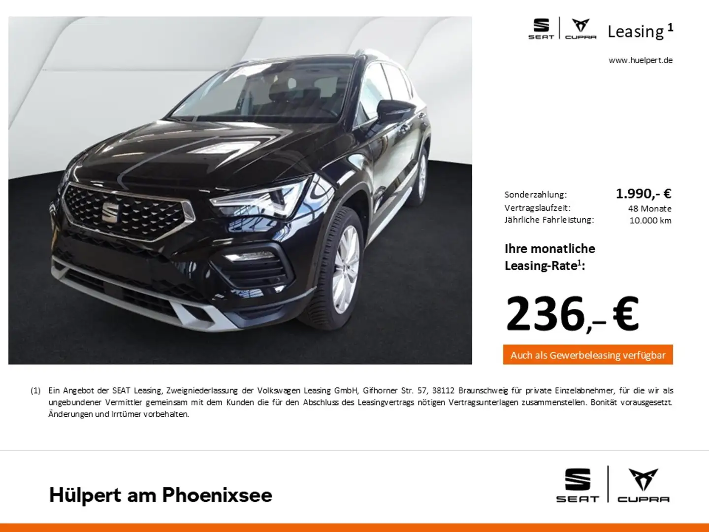 SEAT Ateca 1.5 XPERIENCE AHK CAM ACC E-KLAPPE NAVI Zwart - 2