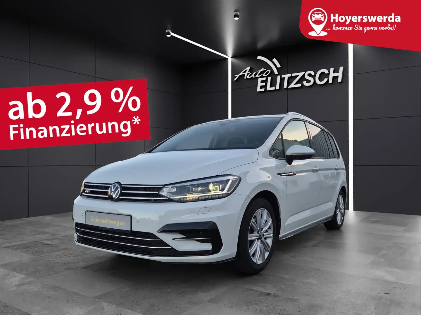 Volkswagen Touran TSI Comfortline DSG R-Line LED Navi AID ACC RFK SH Weiß - 1