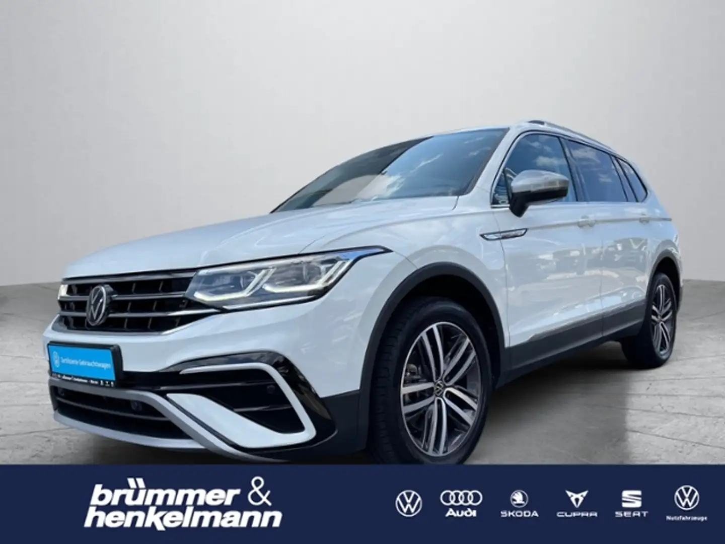 Volkswagen Tiguan Allspace Elegance 2.0 TDI DSG+AHK+LED+4 Motion Weiß - 1