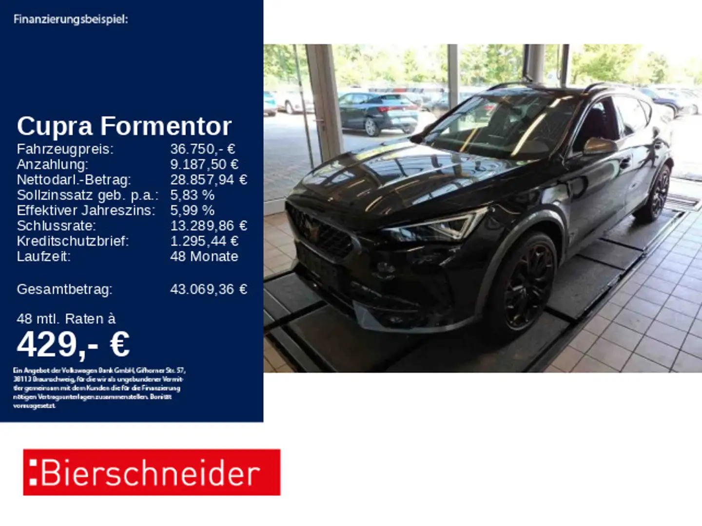 CUPRA Formentor 2.0 TSI DSG 4Drive VZ 19 DCC MATRIX PA Schwarz - 1