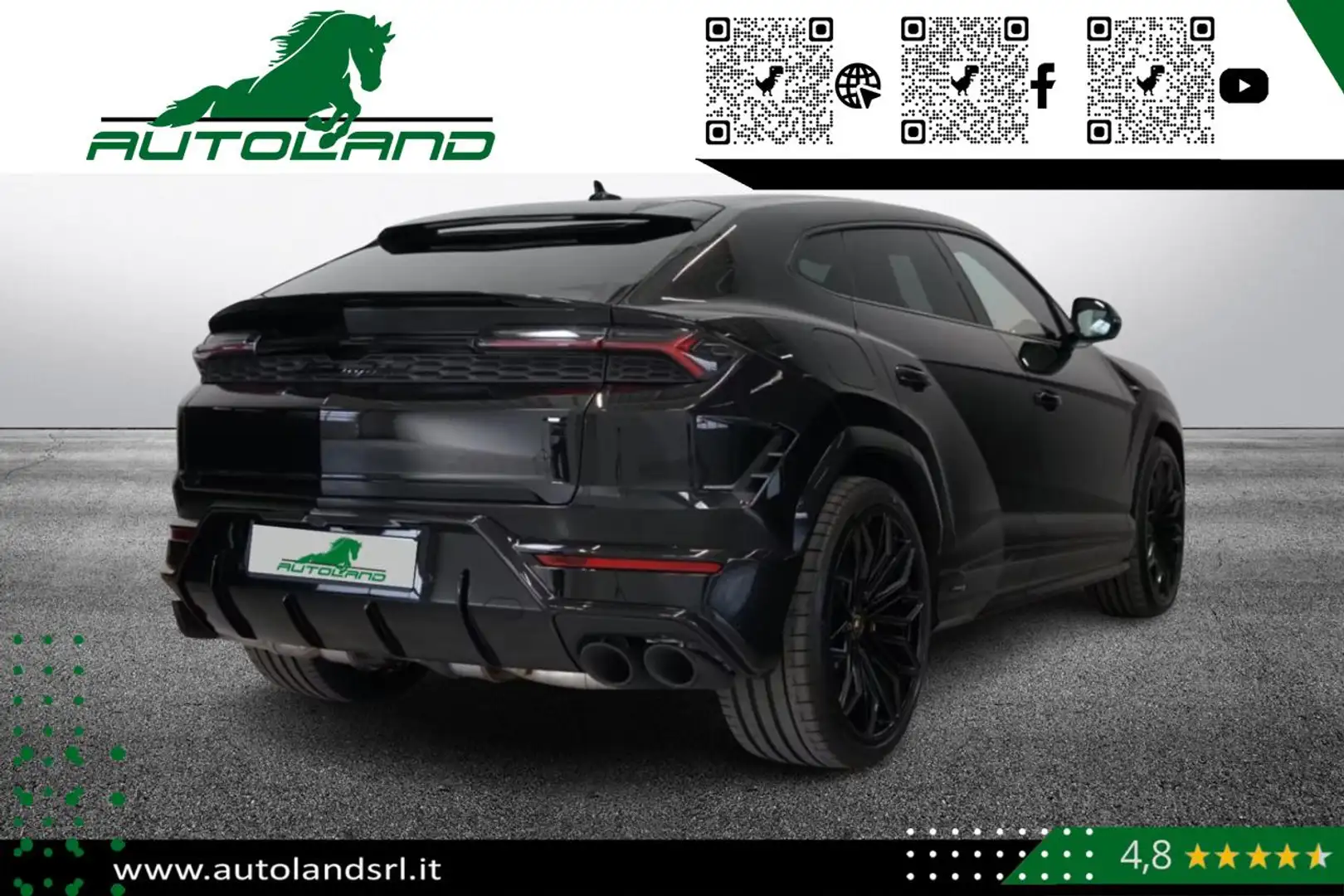 Lamborghini Urus 4.0 SE 799cv Leasing da 4900 euro*Consegna 30 gg Nero - 2