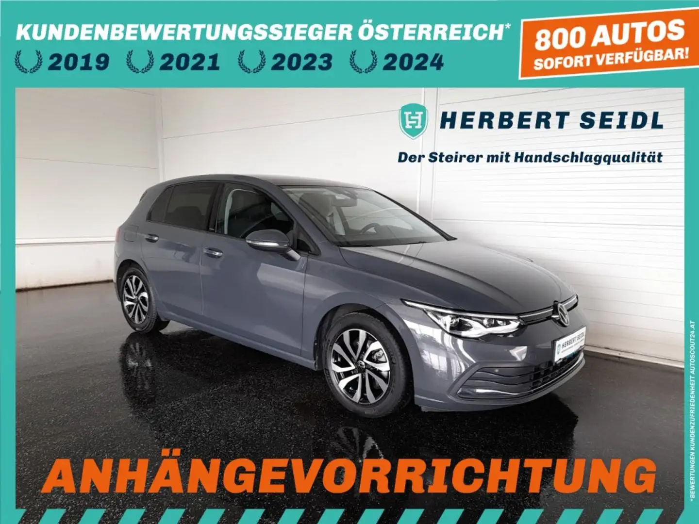 Volkswagen Golf VIII ACTIVE 2,0 TDI DSG *SKY / MATRIX-LED / HEAD-UP / VIRTUELL PRO / NAVI / AHV & KAMERA / ACC / KEYLESS* Grau - 1