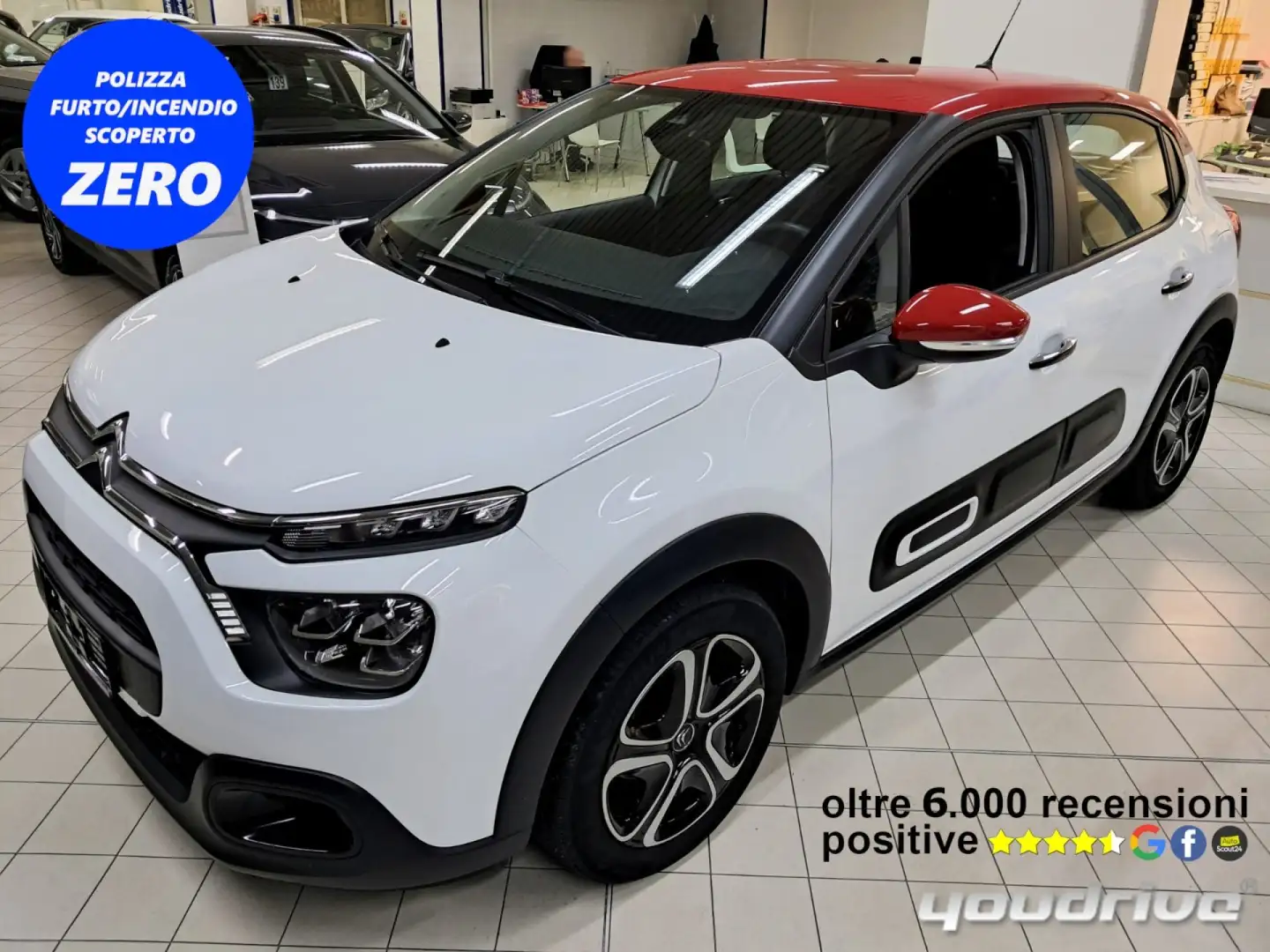 Citroen C3 PureTech 83 S&S Shine KM 16.600 Wit - 1