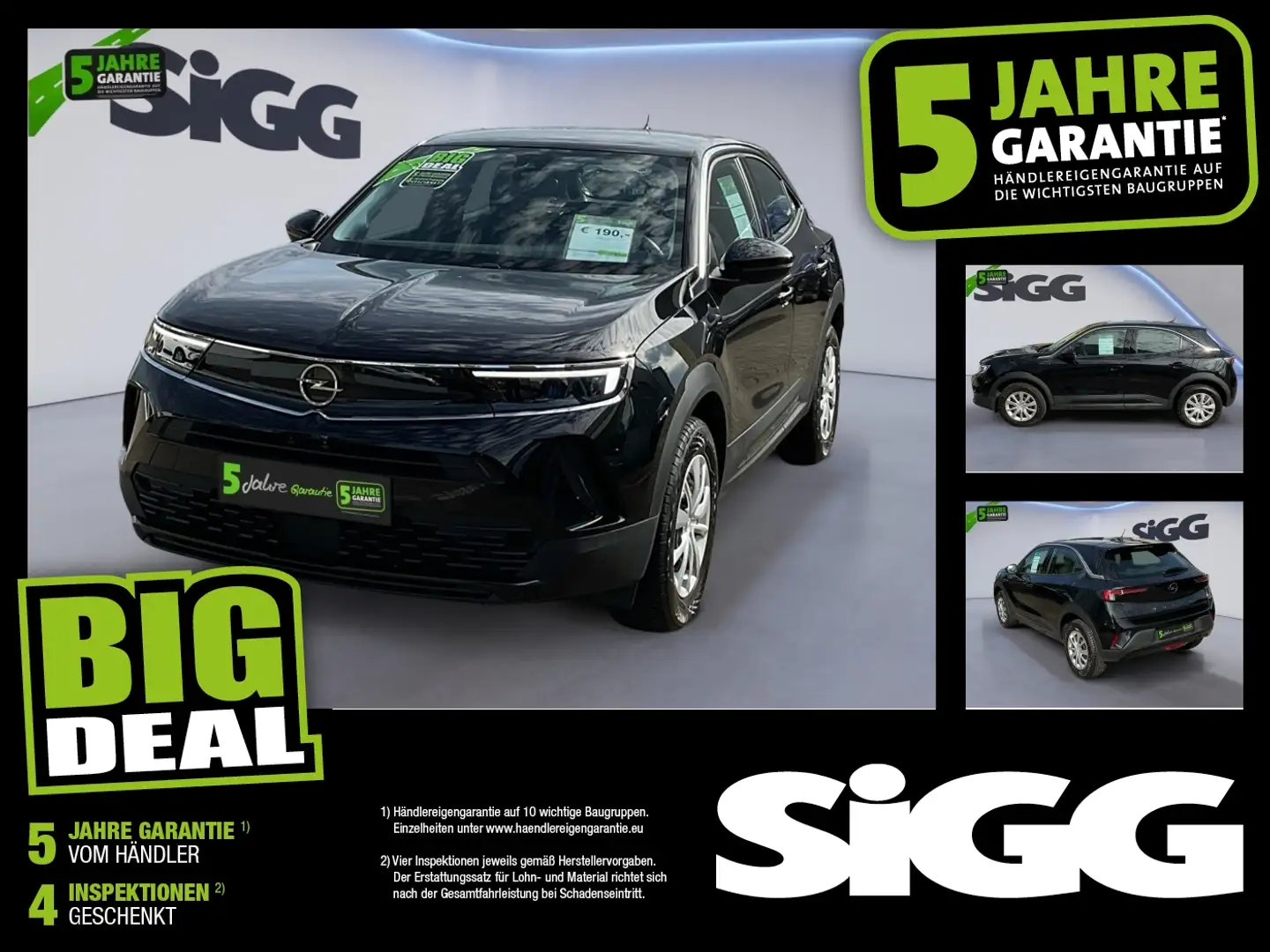 Opel Mokka 1.2 Turbo Klima LED 1. Hand Noir - 1