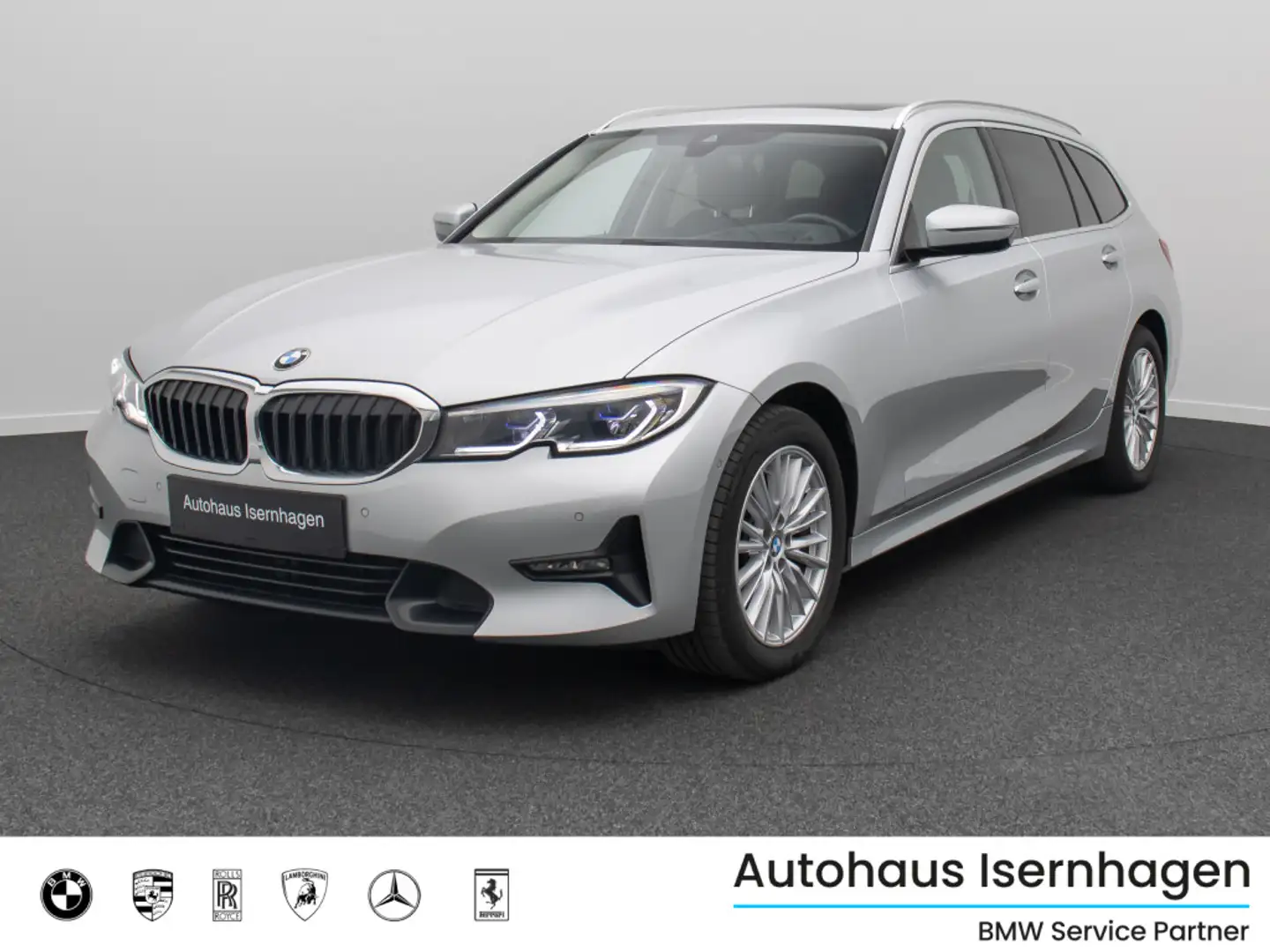 BMW 320 SportLine Laser DAB Kamera HUD H K Panorama Srebrny - 1