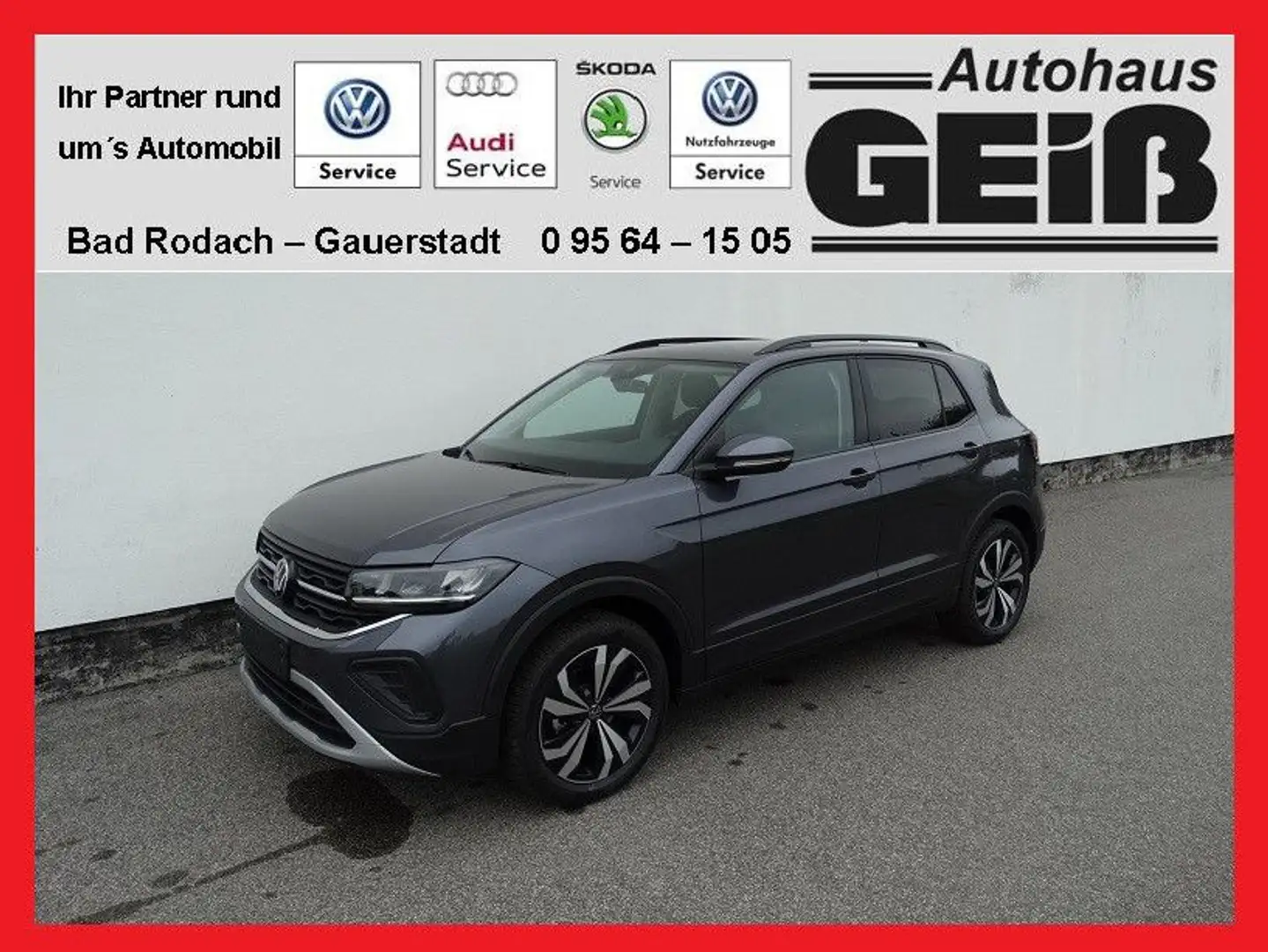 Volkswagen T-Cross 1.0 TSI Life Limited AHK/Shz/Rkam/4JGara Grau - 1