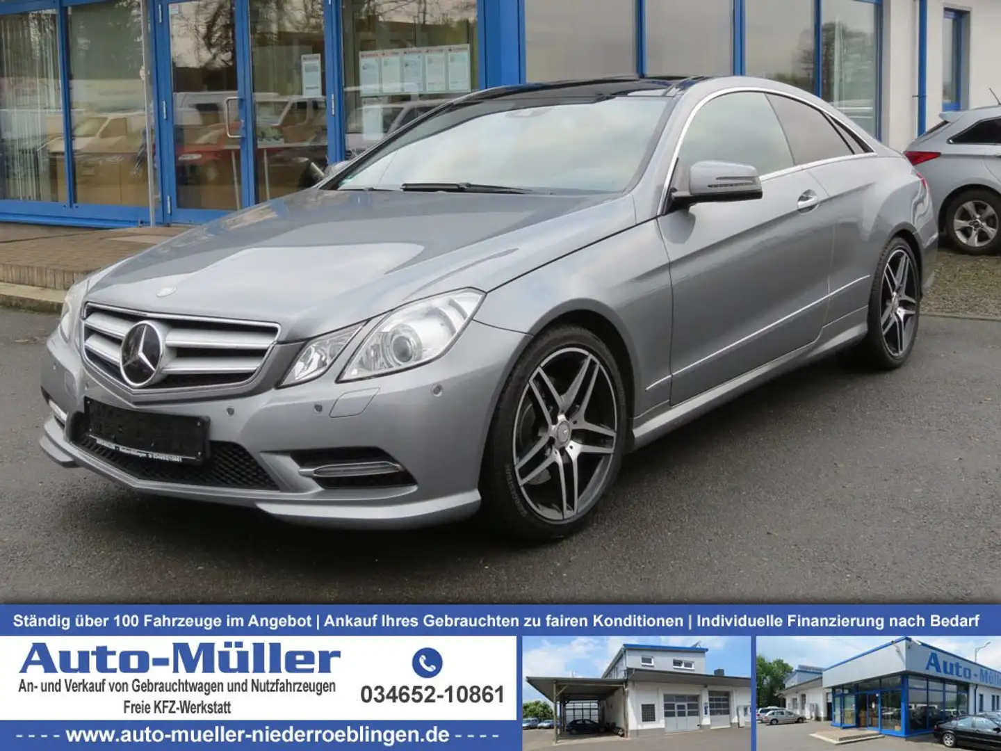 Mercedes-Benz E 250 Coupe CDI LED Leder Comand AMG Distronic Grau - 1