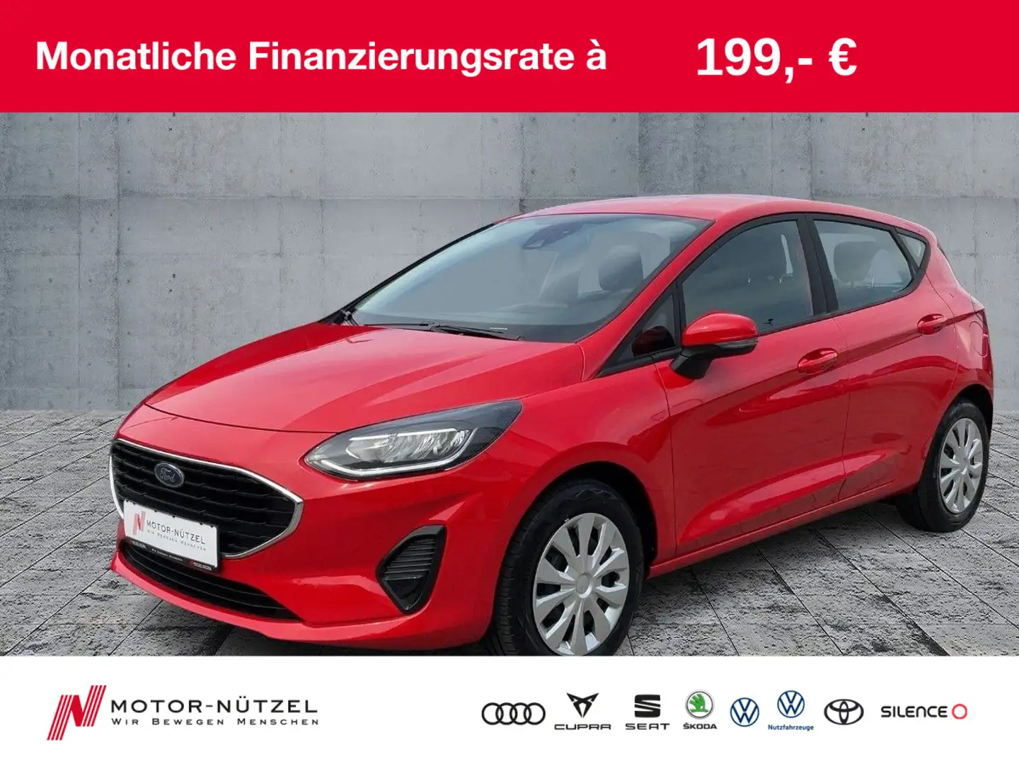 Ford Fiesta 1.0 EcoBoost COOL&CONNECT LED+SHZ+PDC+GRA Rot - 1
