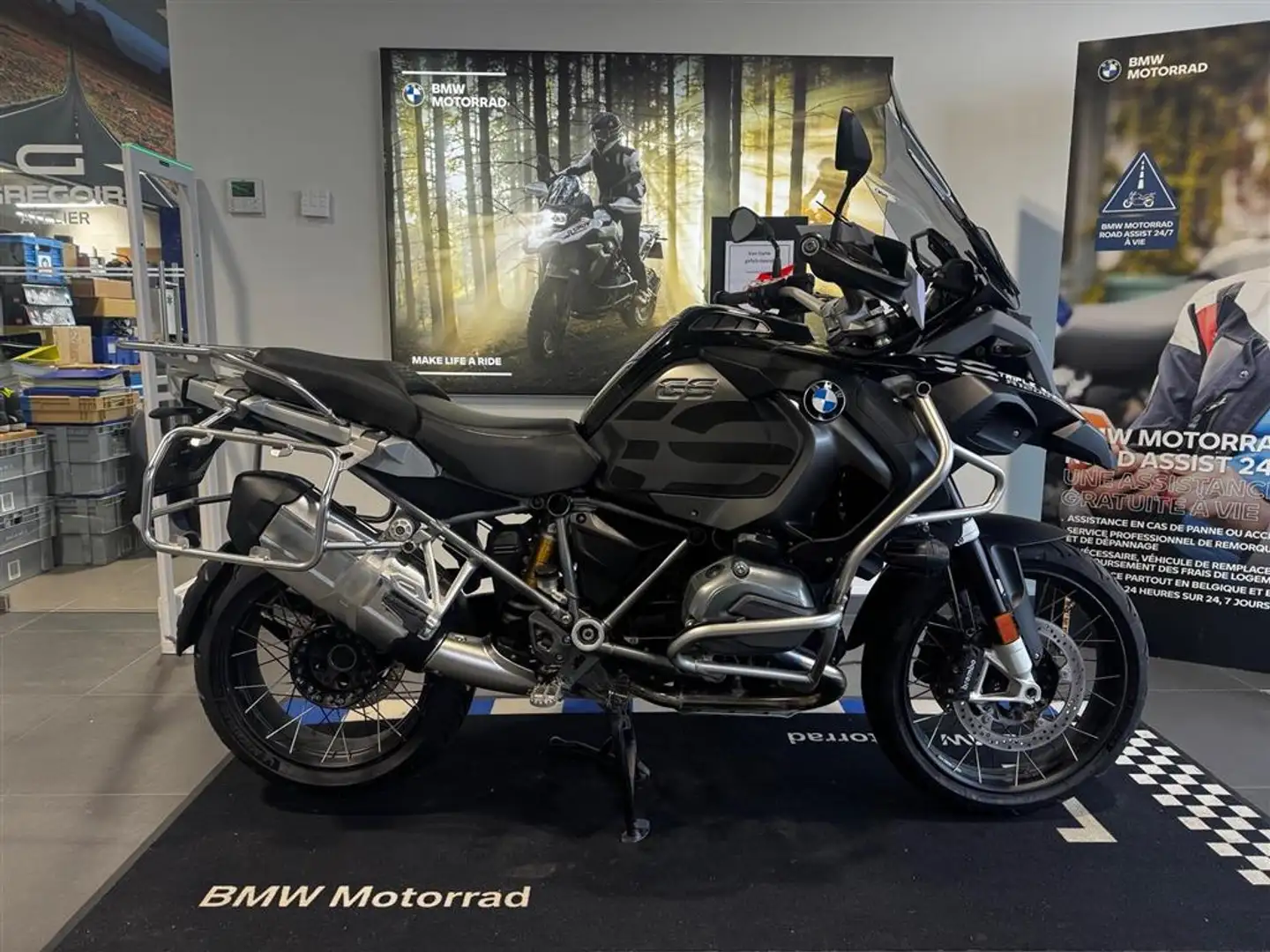 BMW R 1200 GS Adventure LAGE OPHANGING Noir - 1