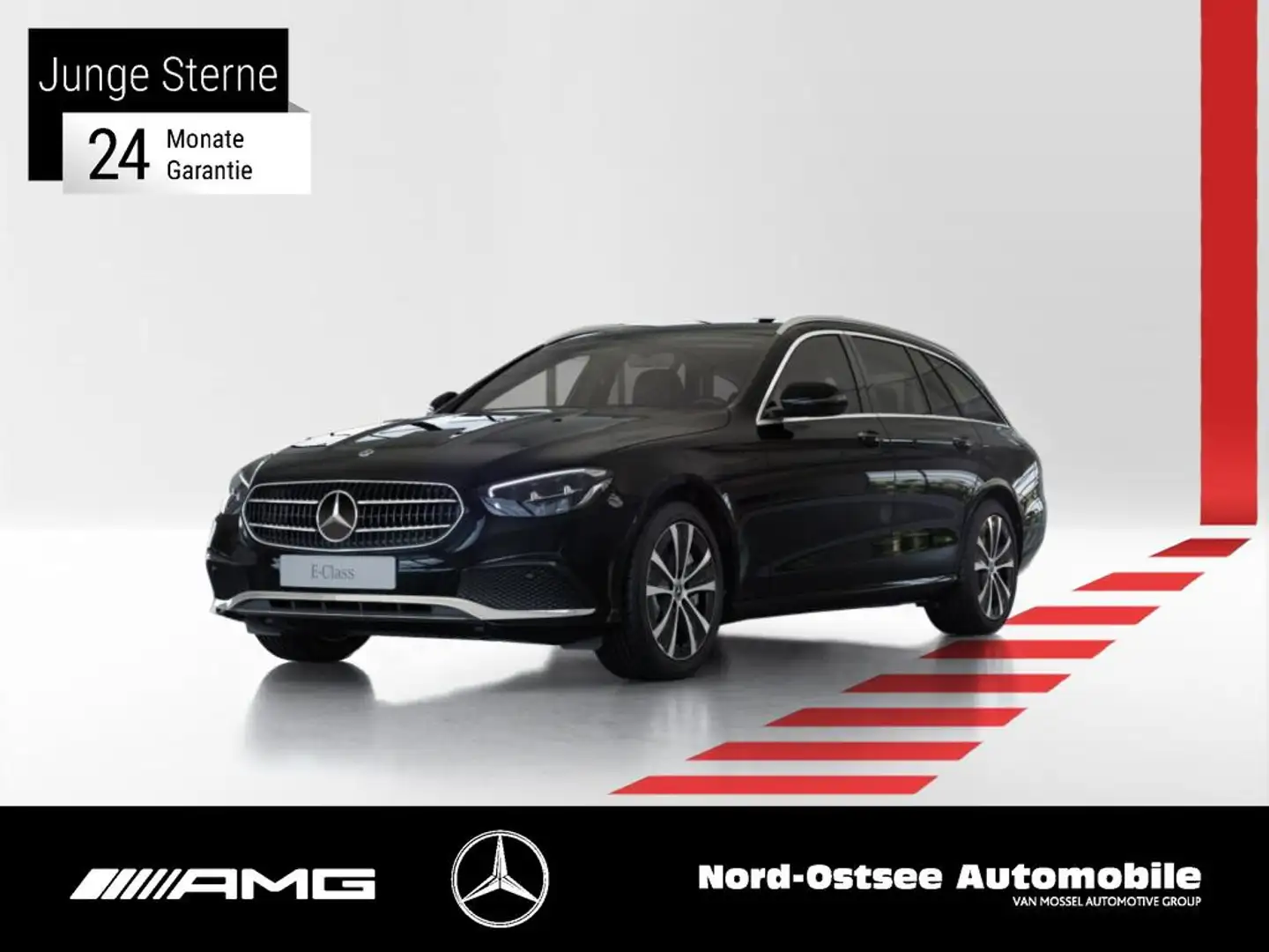 Mercedes-Benz E 300 de T AVANTGARDE KAMERA NAVI AHK LED SHZ Negro - 1